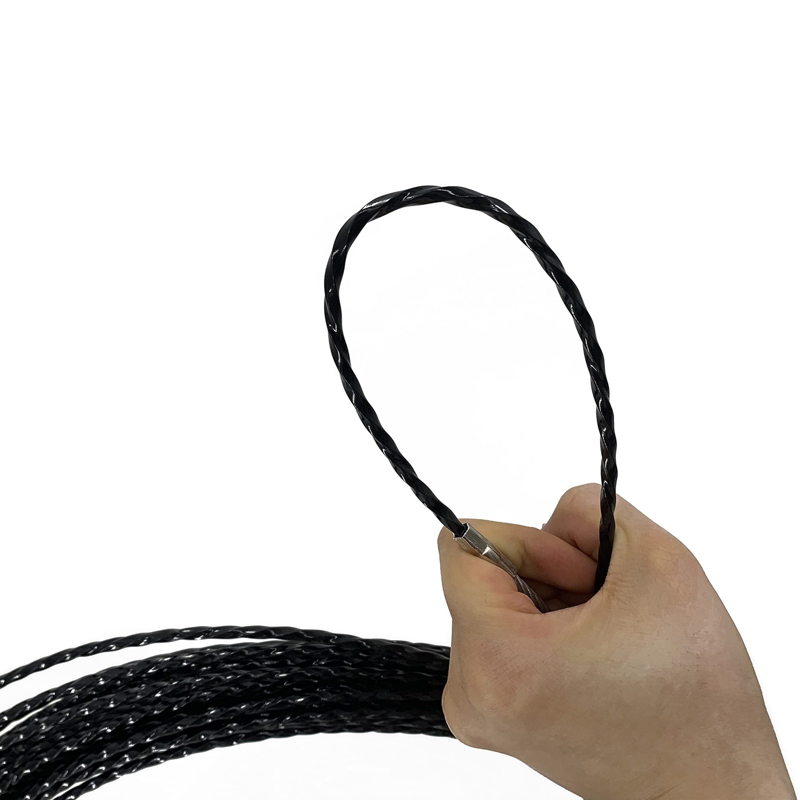 15M Cable Puller Running Push Rod Fastener Four Leaf Spiral Fish Tape Tool