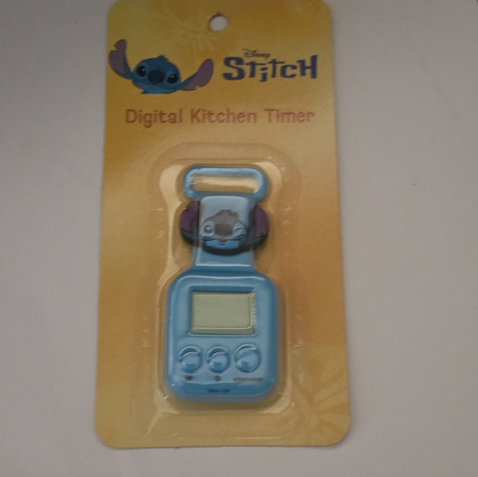 Disney Stitch Digital Countdown Kitchen Timer, Magnetic, Blue Plastic, Battery