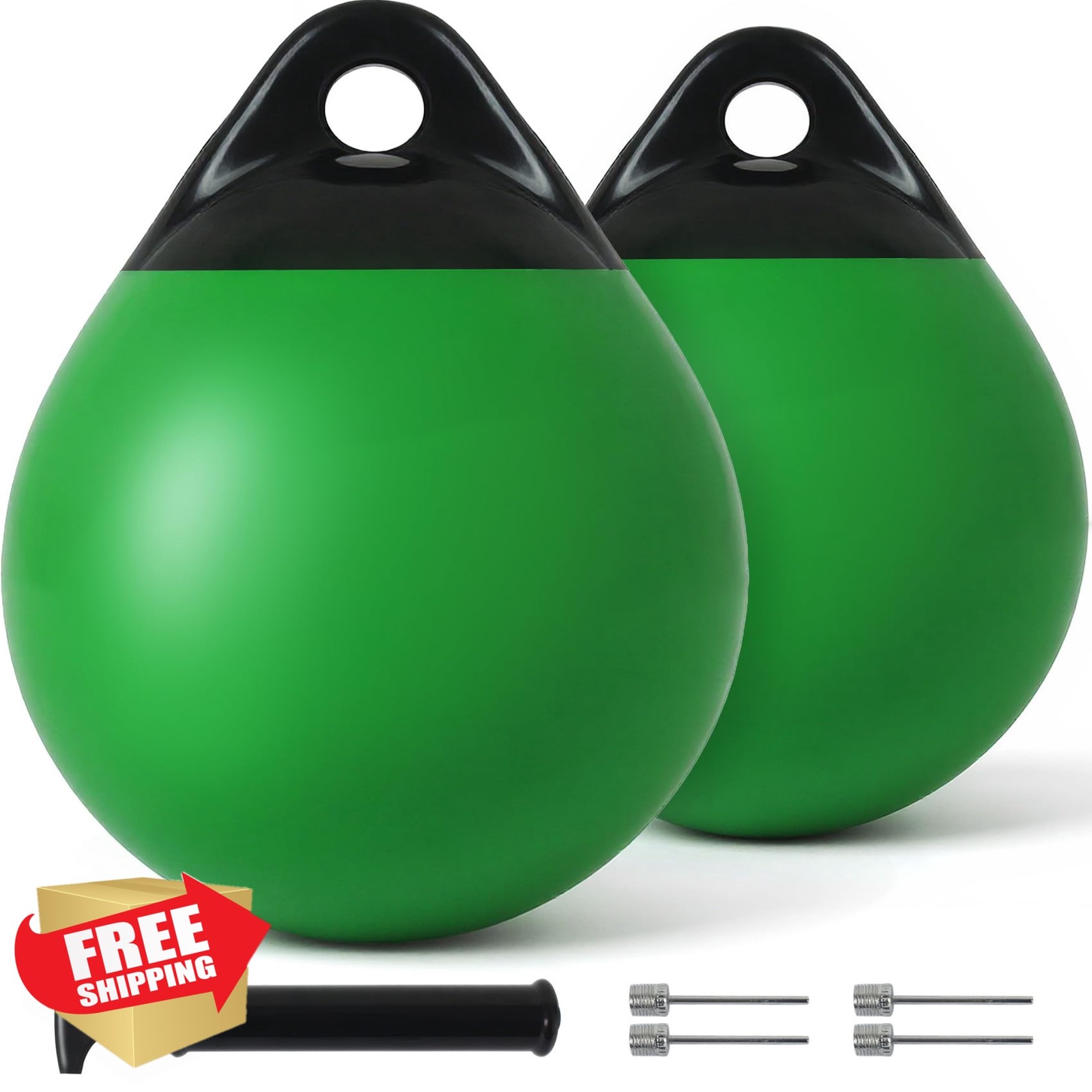 Boat Buoy Balls 10 Inch 12 Inch 15 Inch, Inflatable Mooring Buoys with Pump, ...