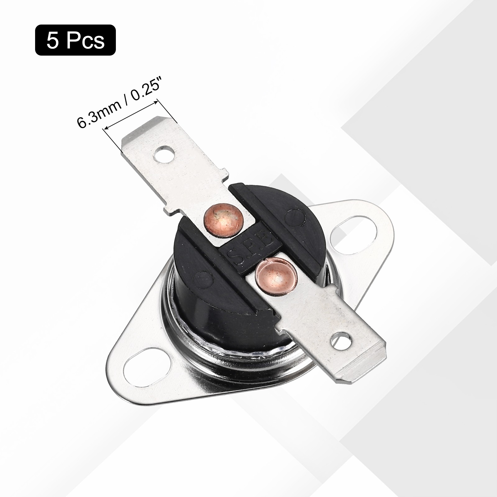 5pcs Temperature Control Switch Thermostats , KSD301 60°C , 10A , N.O
