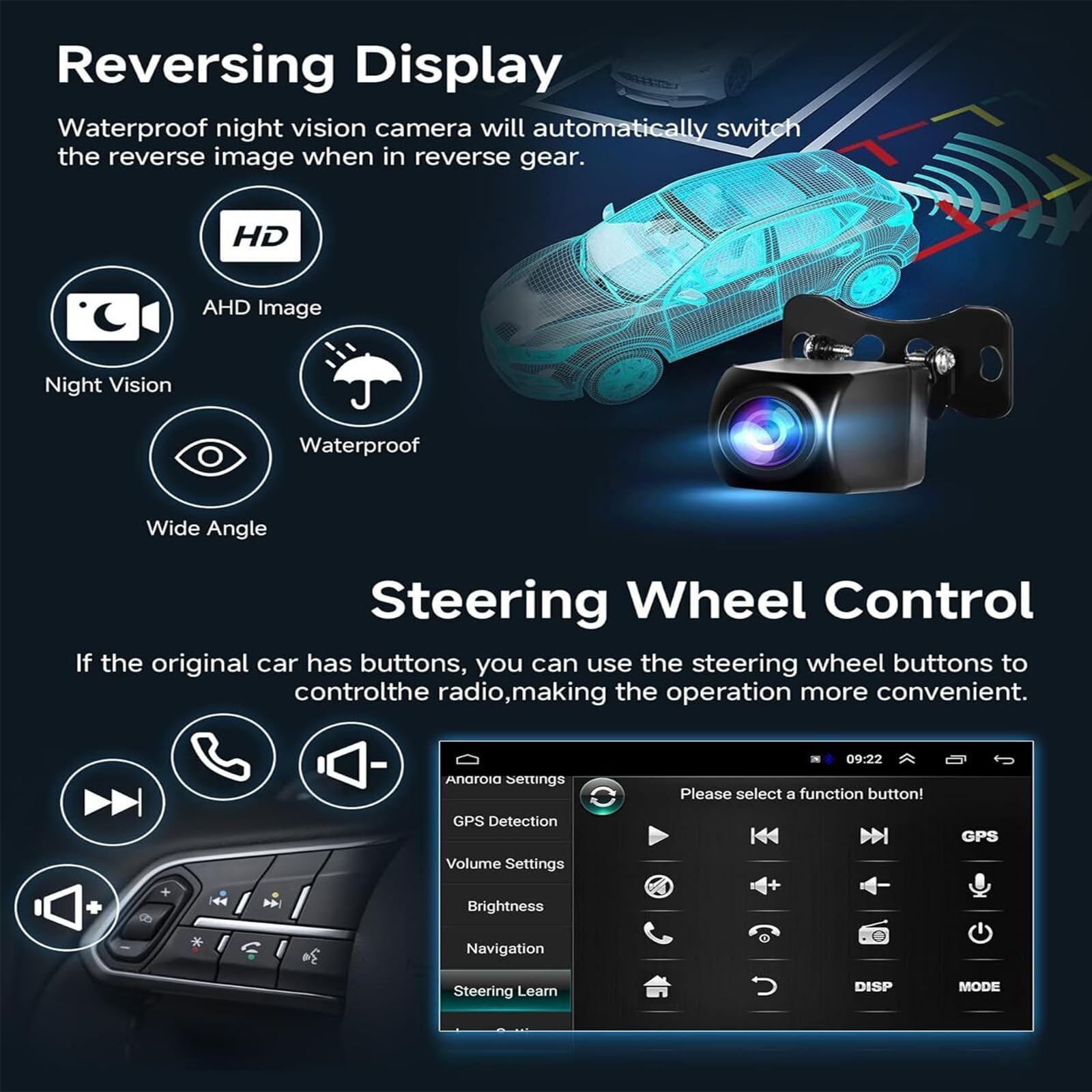 9.7 Inch Car Stereo for Traverse 2009-2012 Carplay Android Auto Backup Camera