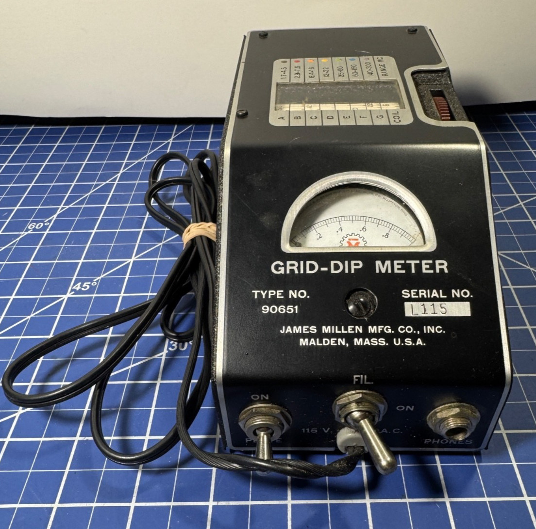 James Millen Grid Dip Meter Type No. 90561 - Clean - Tested