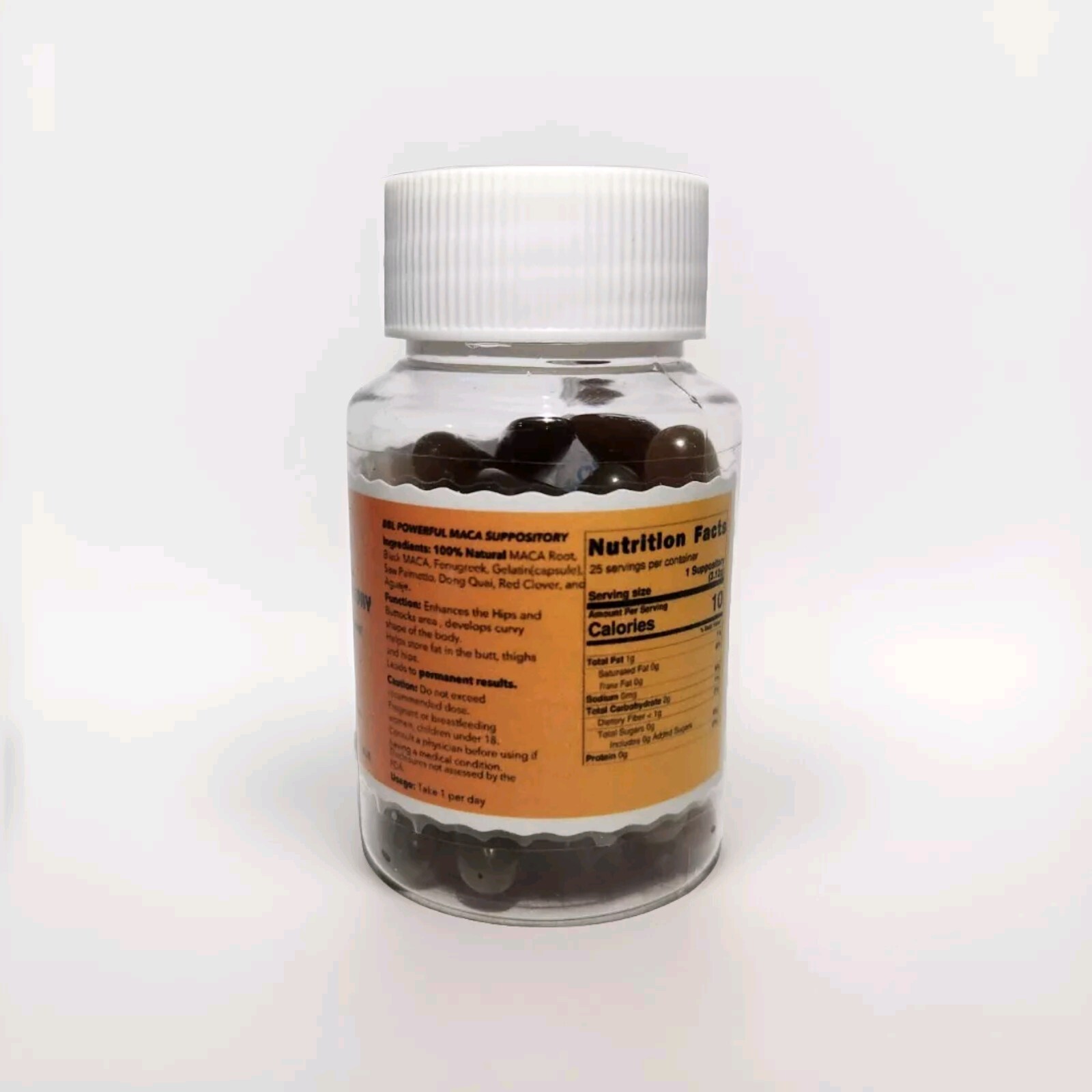 ONE WEEK RESULTS BBL POWERFUL MACA 25 SUPPOSITORIES 100% NATURAL 2.75oz