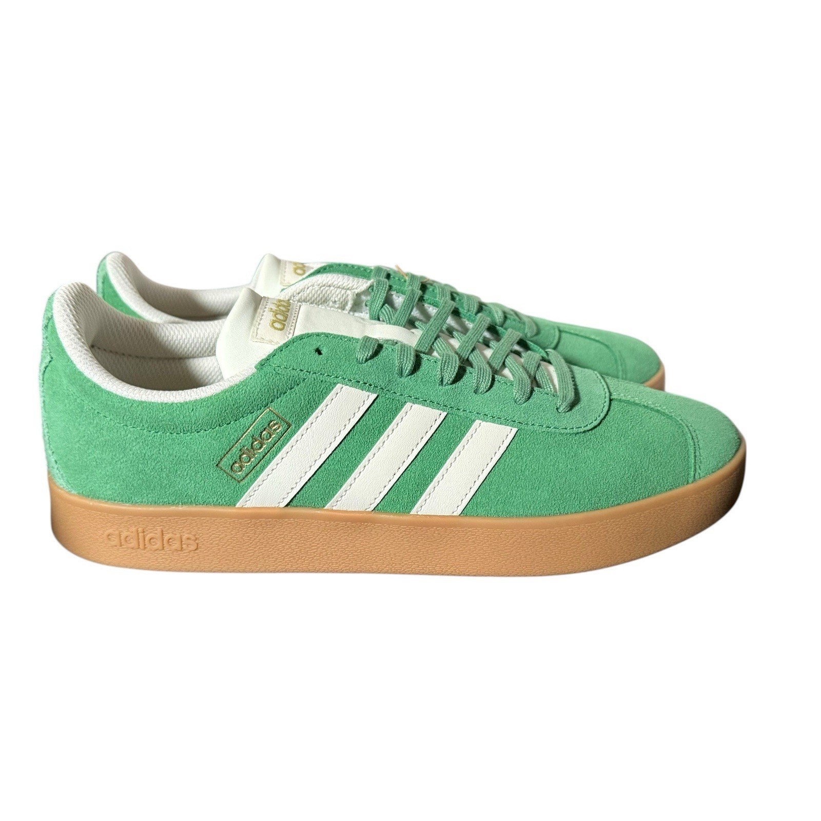 adidas VL Court 2.0 Preloved Green Suede Gum Bottom JH5077