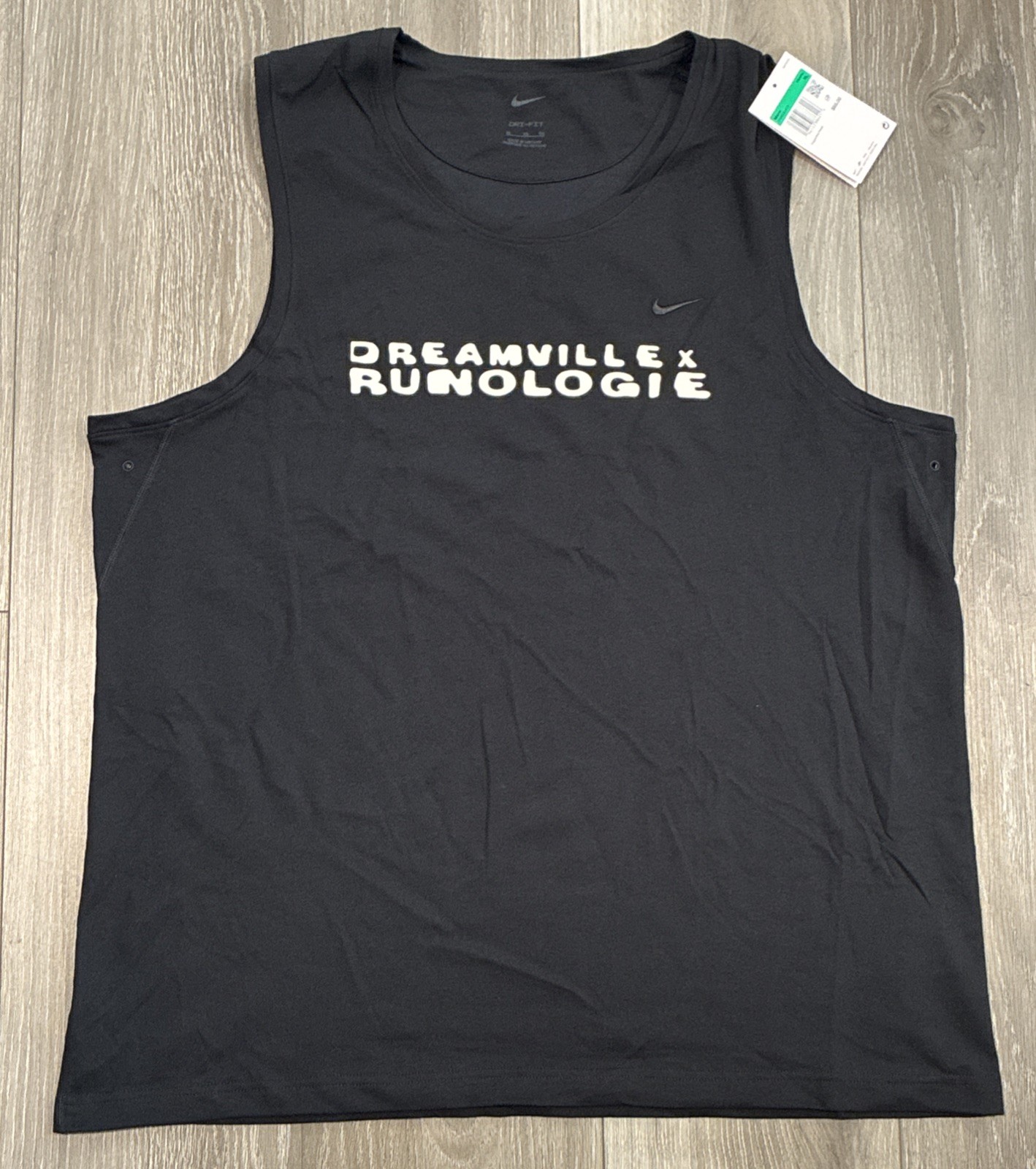 Nike Dri Fit Runologie Dreamville Shirt J. Cole Tank Run Sleeveless Black XL