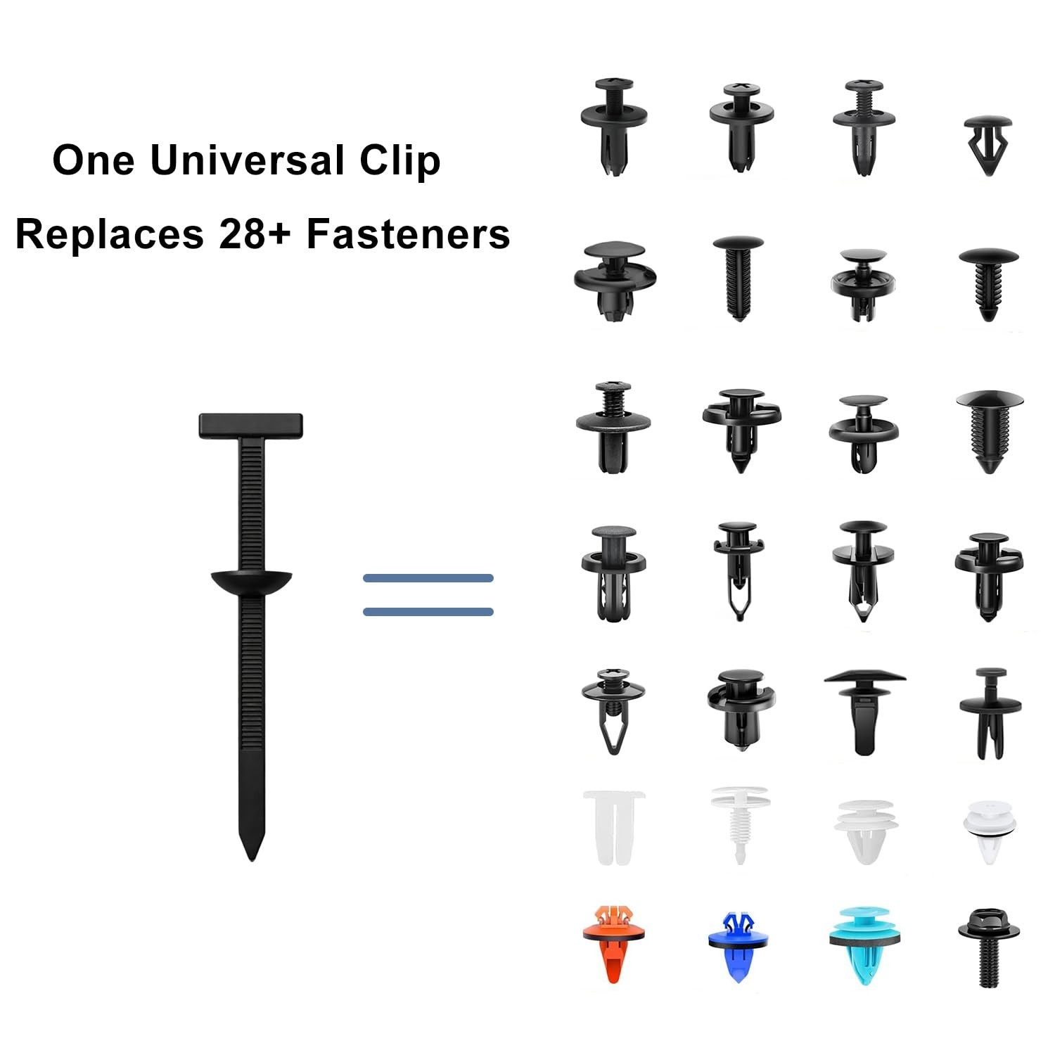 Universal Fit 300-Piece Nylon Cable Tie Pack - Easy Tool-Free Installation