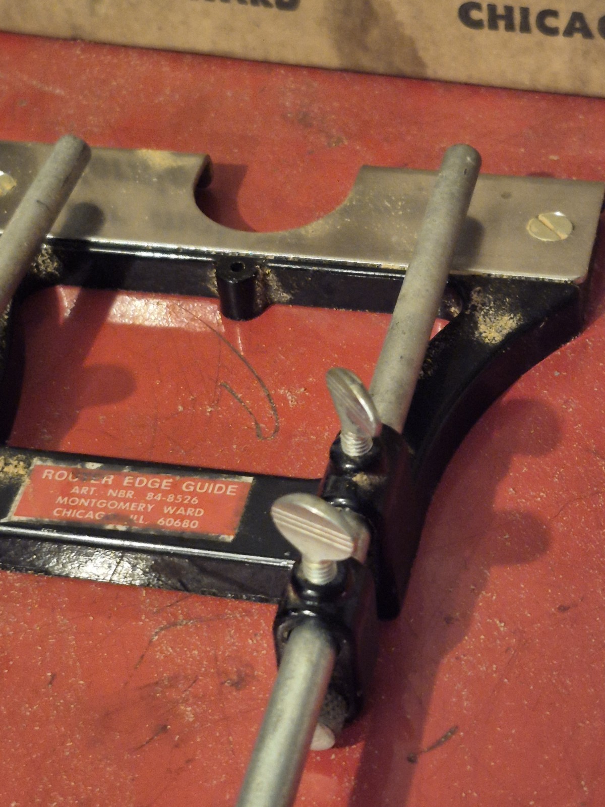 Vtg Wards Router Edge Guide McGraw-Edison Co. #774000 Original Box