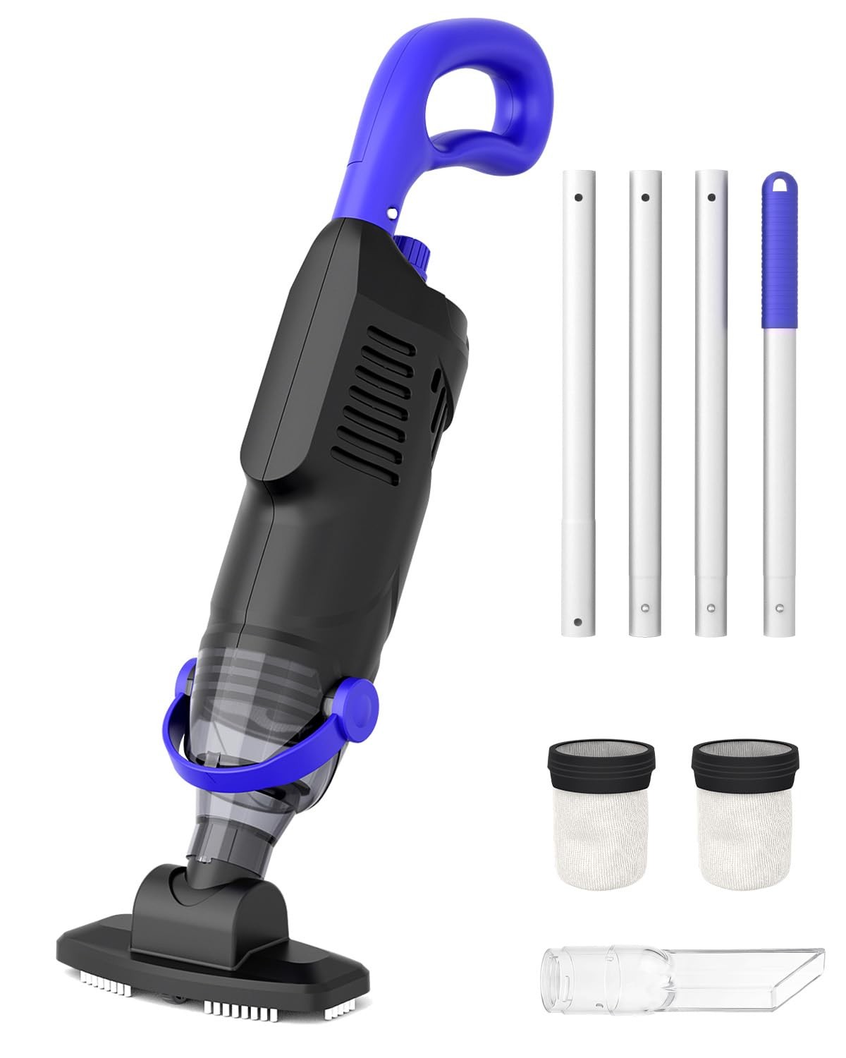 (2026 Upgrade) Little Shark Cordless Pool Vacuum, 60W Motor, 18 GPM Strong Su...