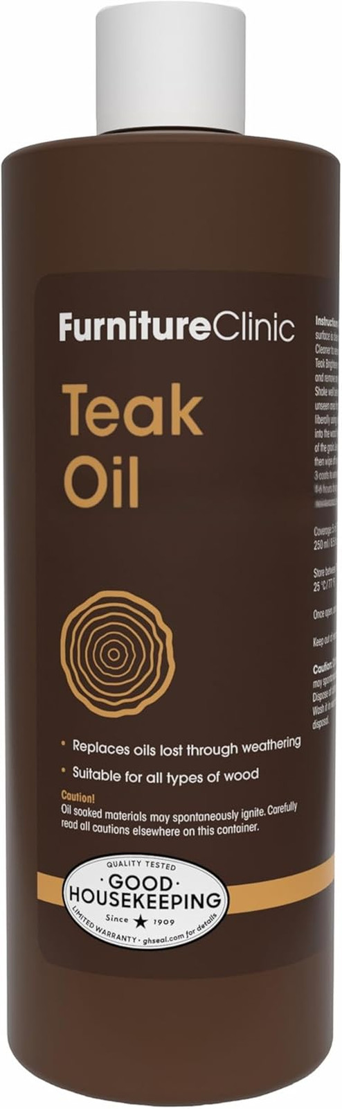 Furniture Clinic Teak Oil | Wood Oil Protects & Cleans Outdoor & Indoor Furnitur