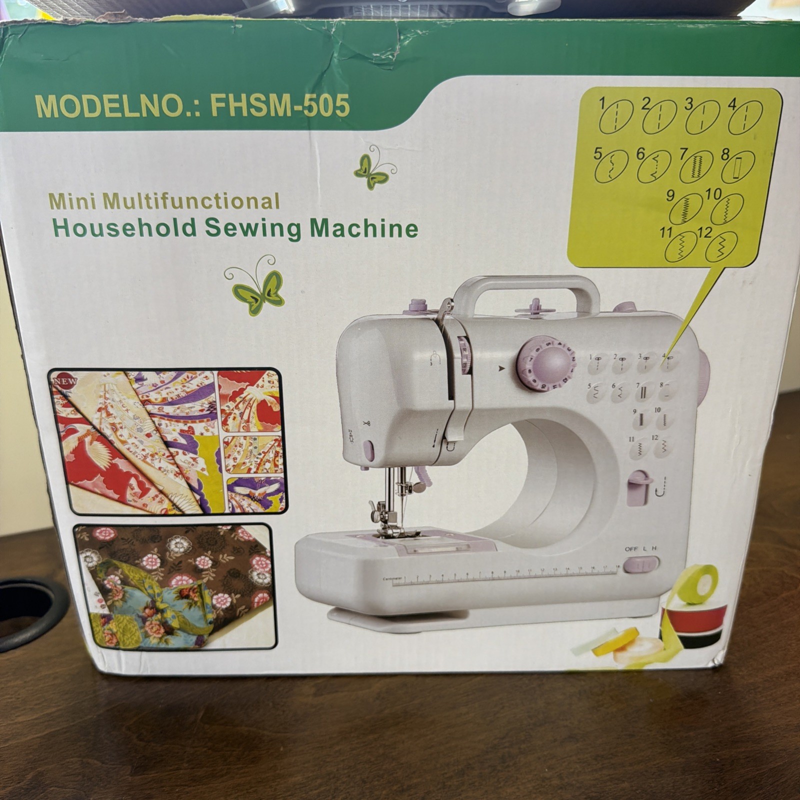 Mini Multifunctional Household Sewing Machine Model No. FHSM-505 u-12C