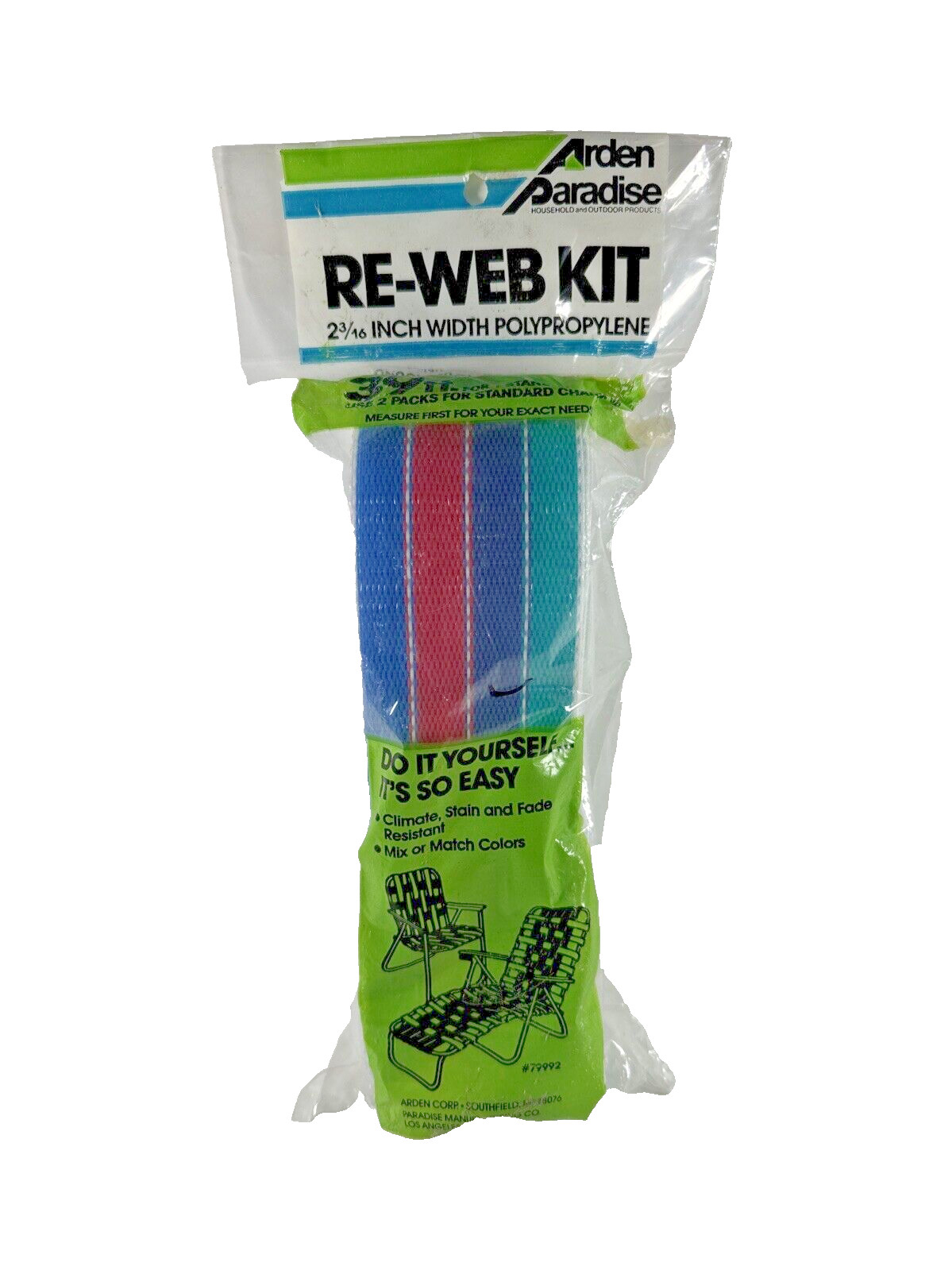 Arden Paradise Re-Web Kit 39 ft. 2 3/16th Inch Blue / Turquoise