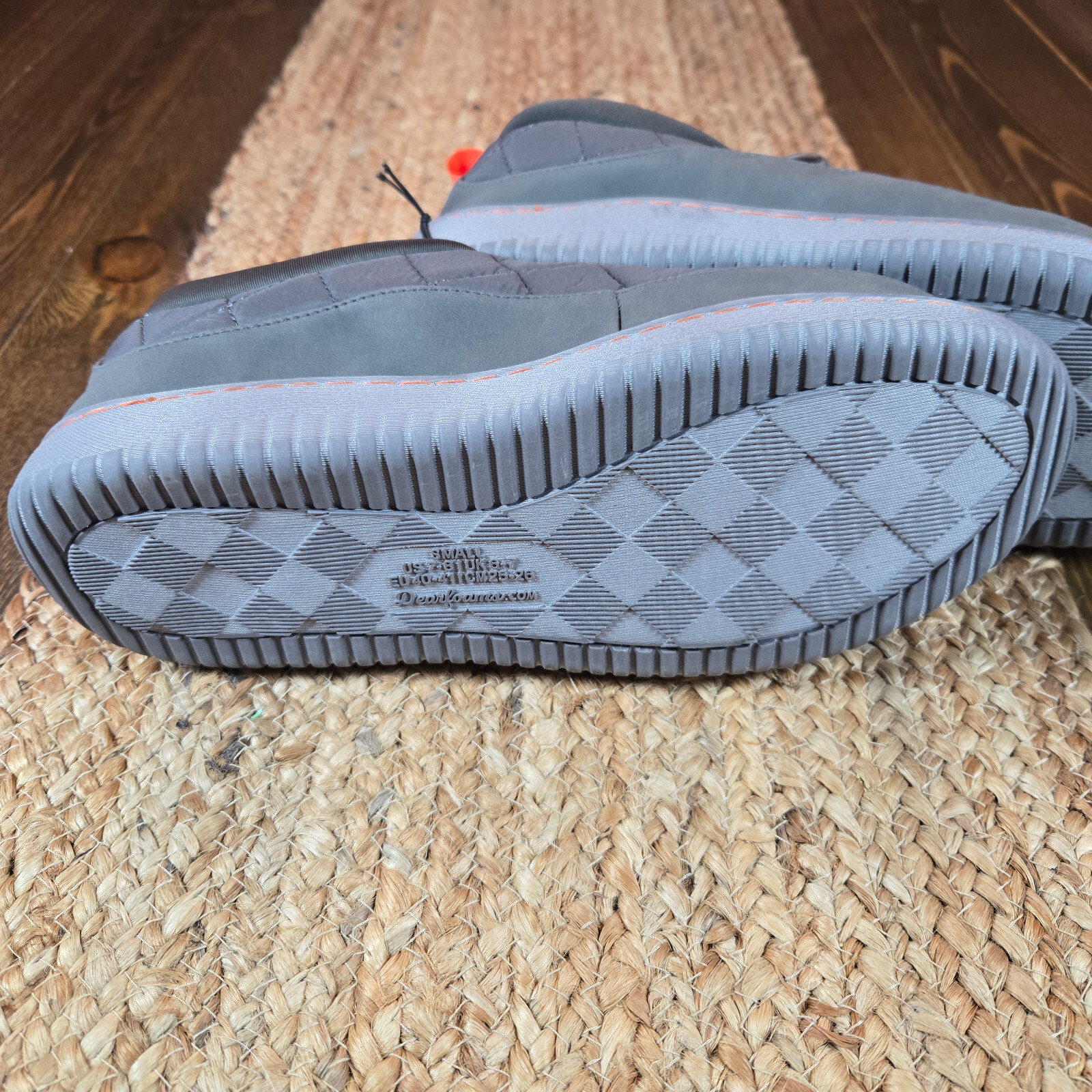 Dluxe Men's Corey All Day Slide Slippers Charcoal Gray