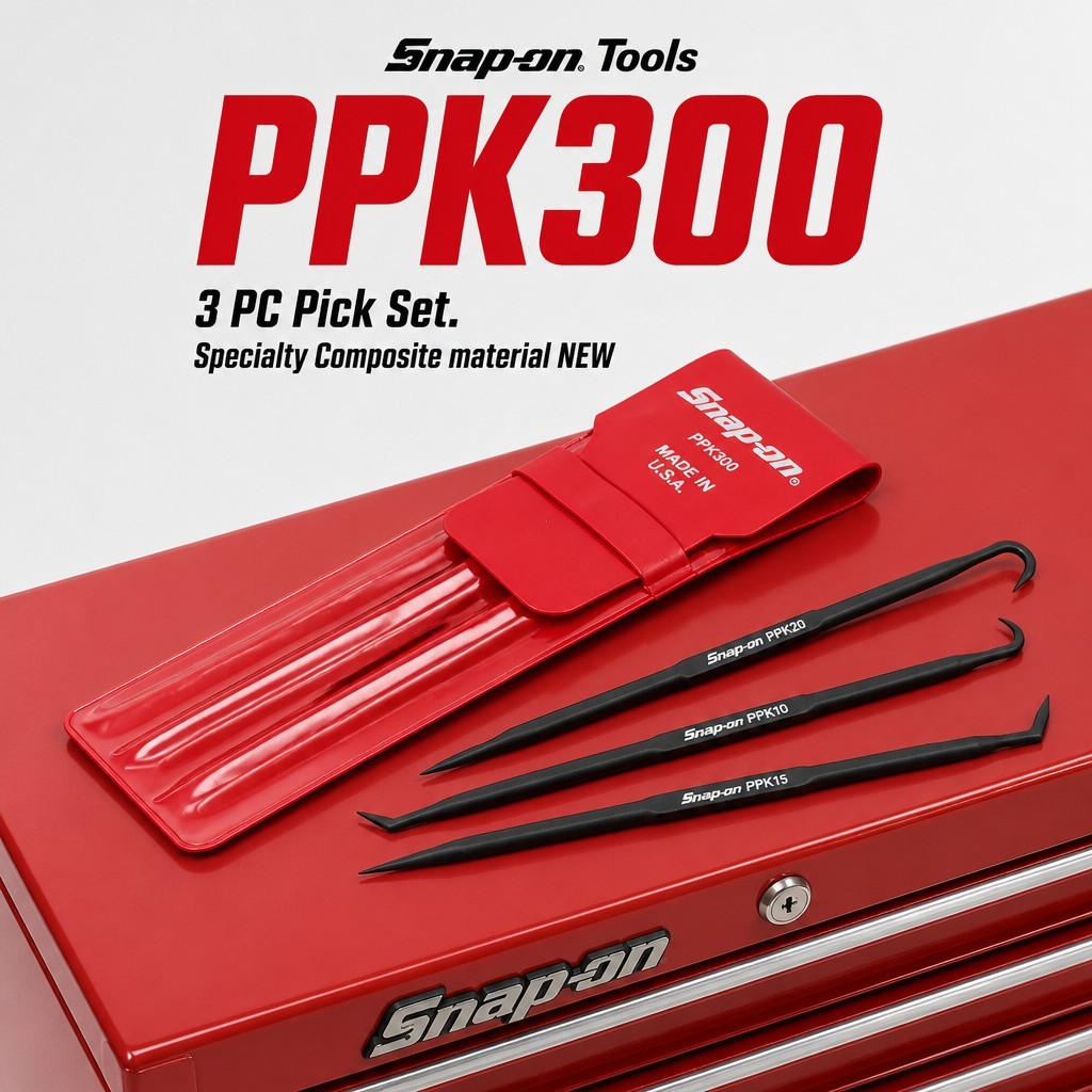 Snap On Tools 3 PC Pick Set. Specialty Composite material NEW!!!!!!!!!!! PPK300
