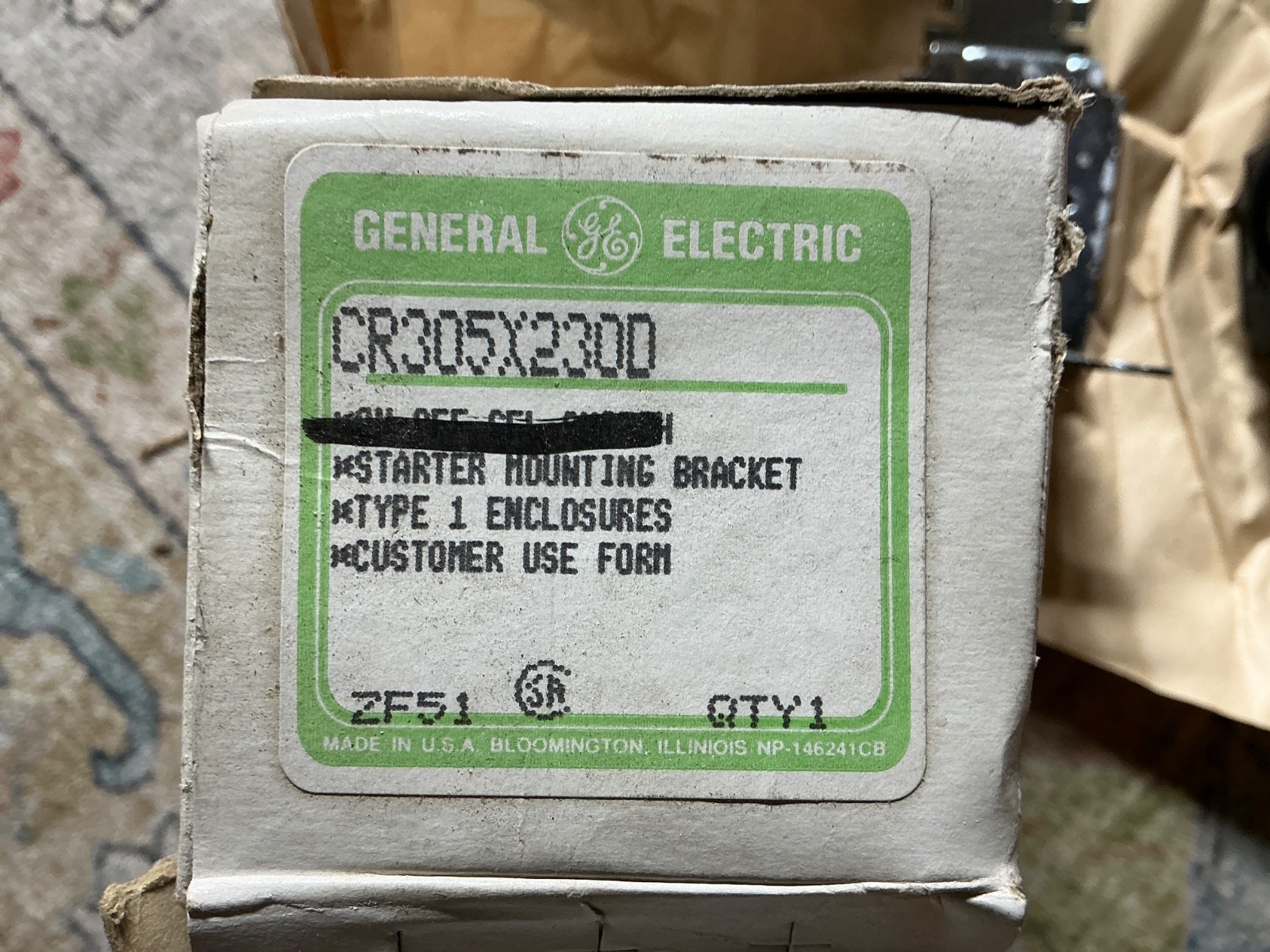 CR305X230D SELECTOR SWITCH Kit On-Off | General Electric - For Size 2 New
