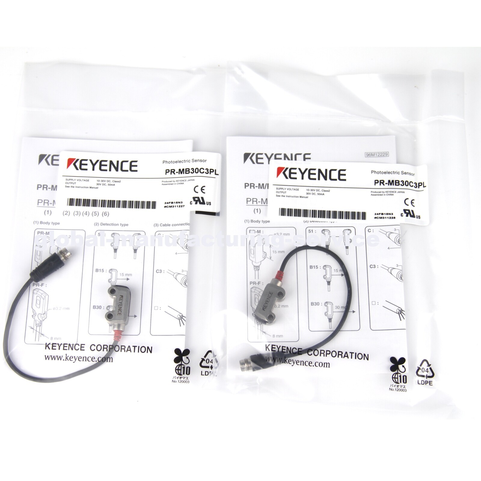 New In Box KEYENCE PR-MB30C3PL Photoelectric Sensor Switch
