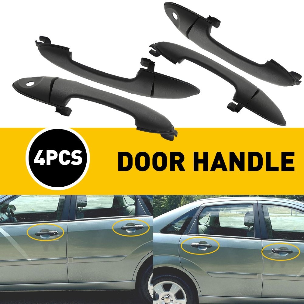 4Pcs Exterior Left Right Door Handle FIT Ford 2001-2007 Escape 2000-2007 Focus`