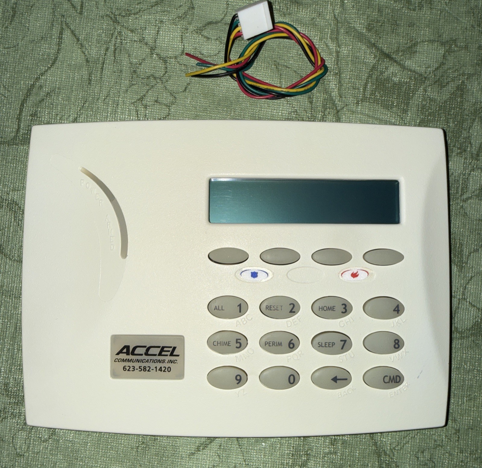 DMP 7060 LCD Keypad With Harness V303 Has Some Dim Areas On LCD Display See Pict