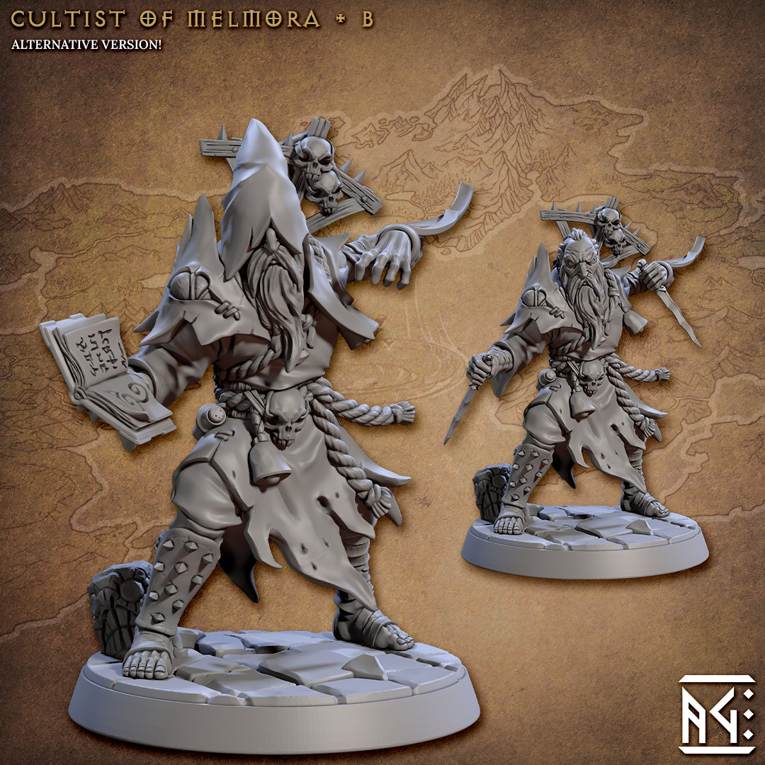 Cultist Warrior B - NPC - Artisan Guild - Dungeons and Dragons