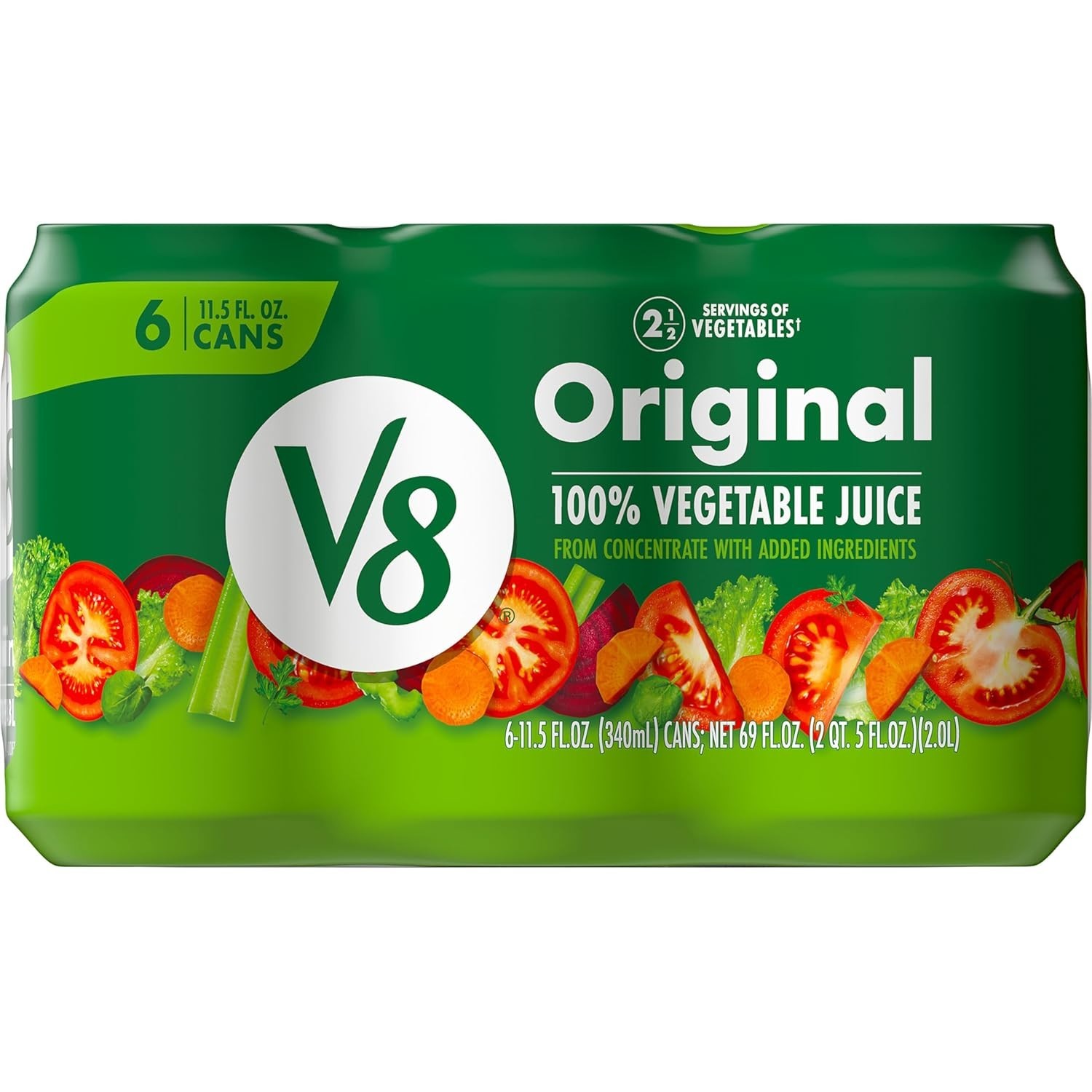 Convenient 6-Pack Vegetable Juice, Gluten-Free & Packed with Vitamins