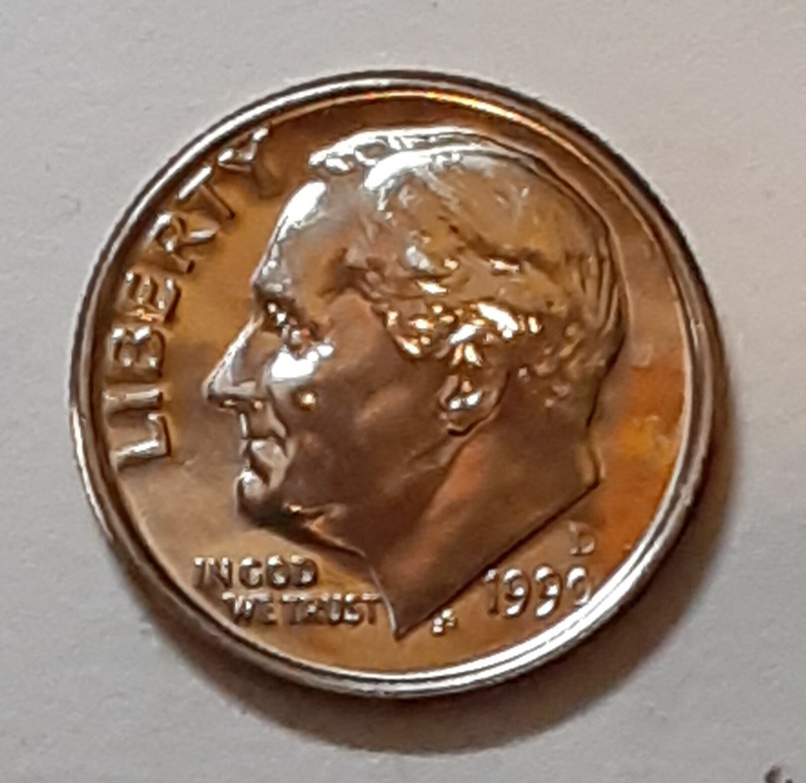 1990 Roosevelt Dime  D - BU - Uncirculated