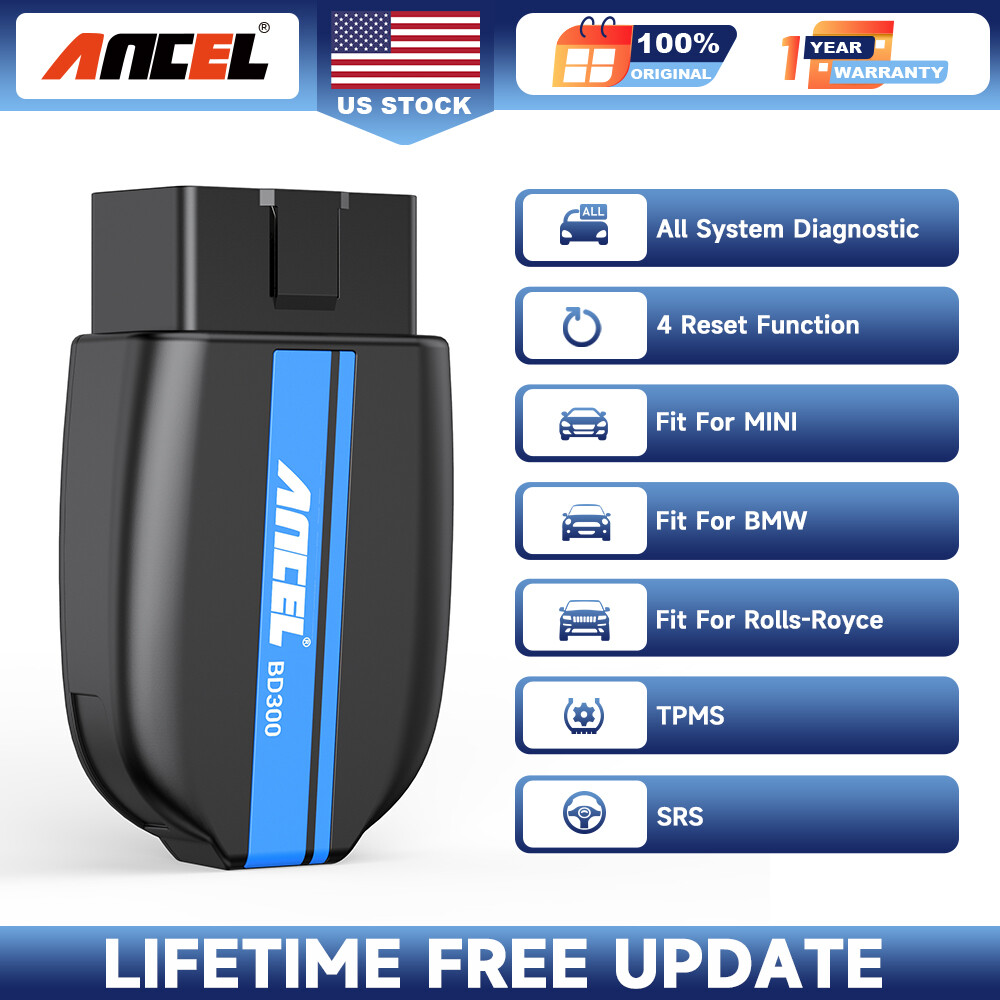 ANCEL BD300 OBD2 Scanner Bluetooth Fit for BMW All System Code Reader Diagnostic