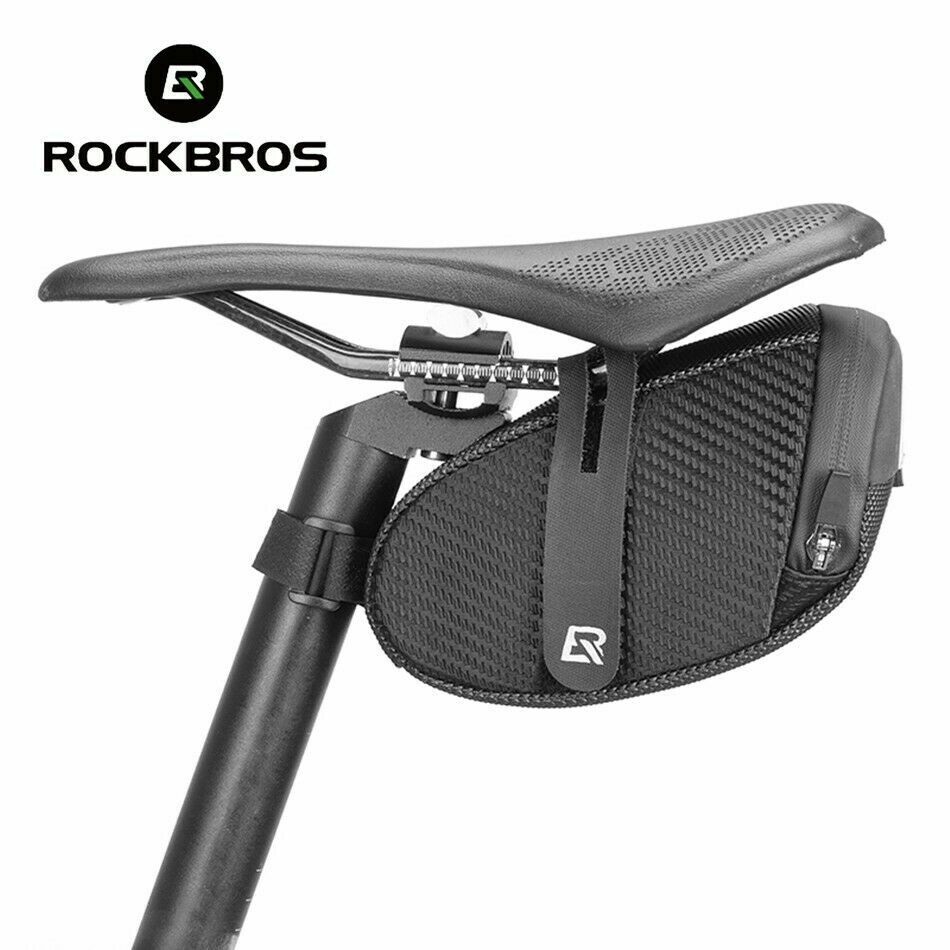 ROCKBROS Bike Saddle Bag Shockproof Rainproof Strap-on Cycling Seat Storage Bag
