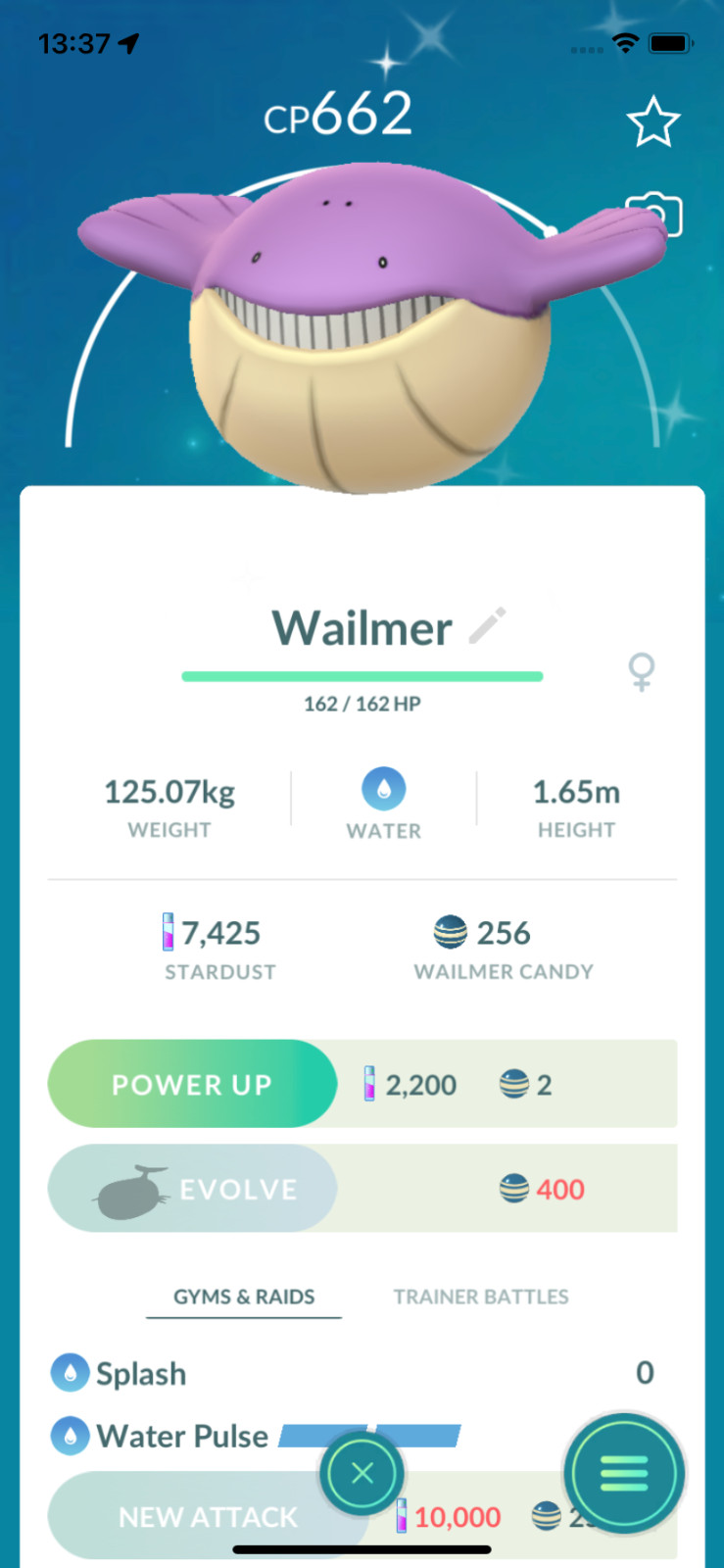 Pokemon Shiny Wailmer ! Registered or Unregistered ! 30 Days Friendship !! Go