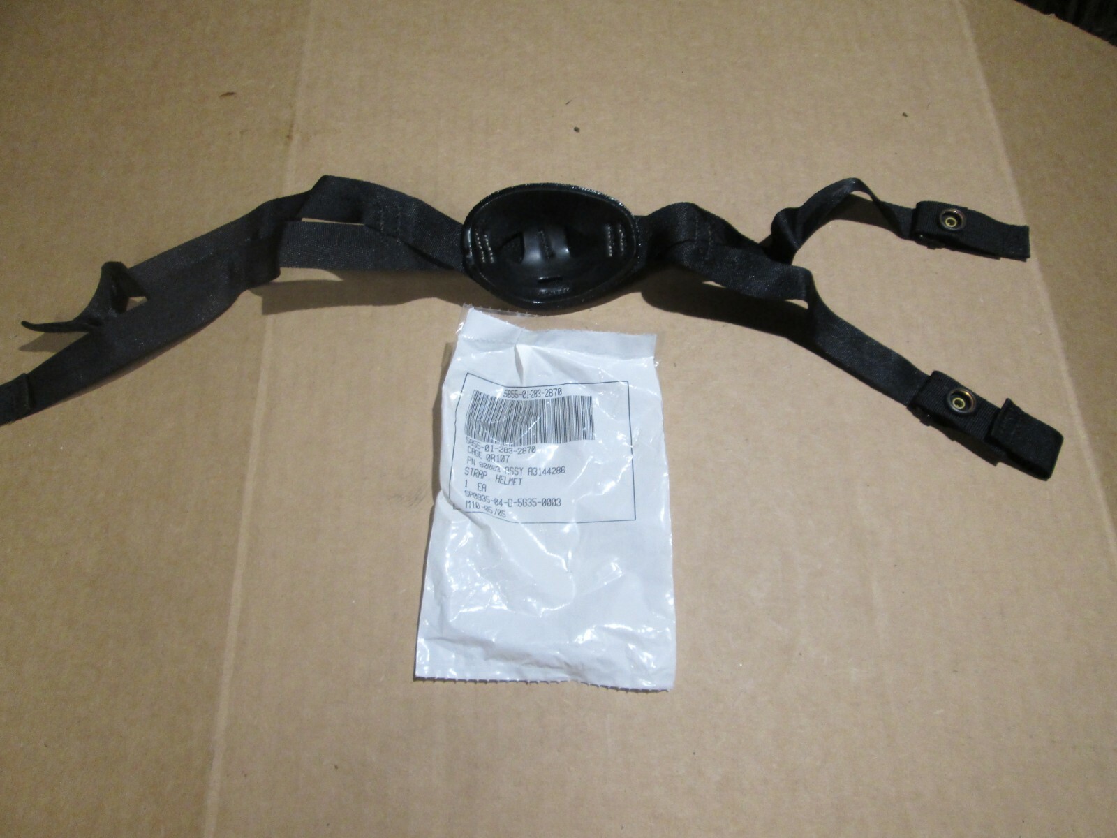 Unissued in Pack. USGI Chinstrap/Cup Assy for Night Vision (AN) Goggle Headgear