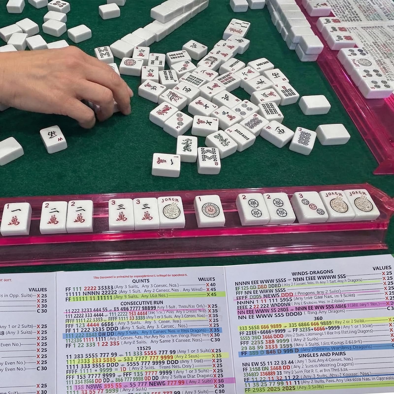 320 PCS Mahjong Card Highlighter Tape - Writable & Reusable Markers