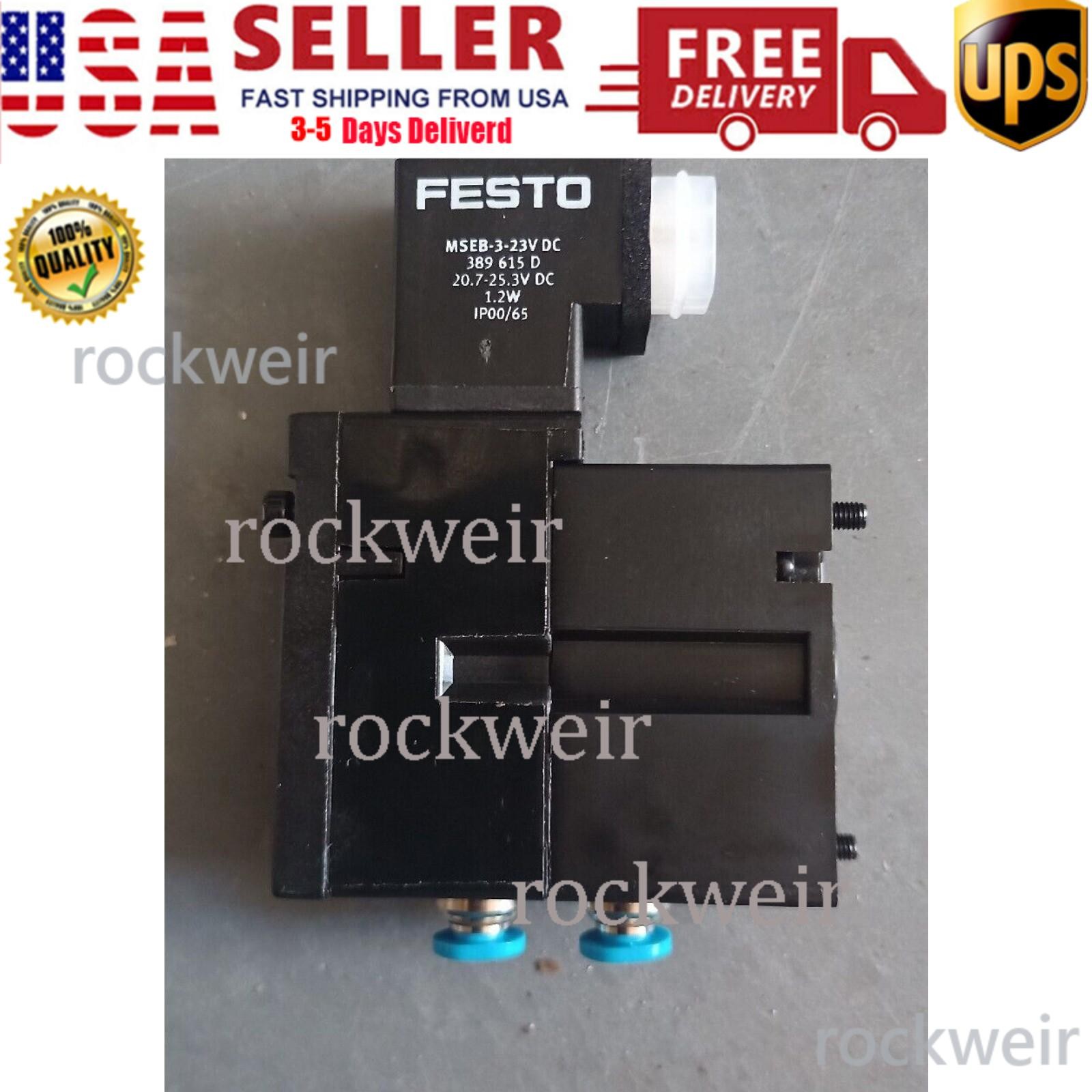 US FREE TAX New Festo  MEBH-4/2-QS-4-SA Solenoid Valve