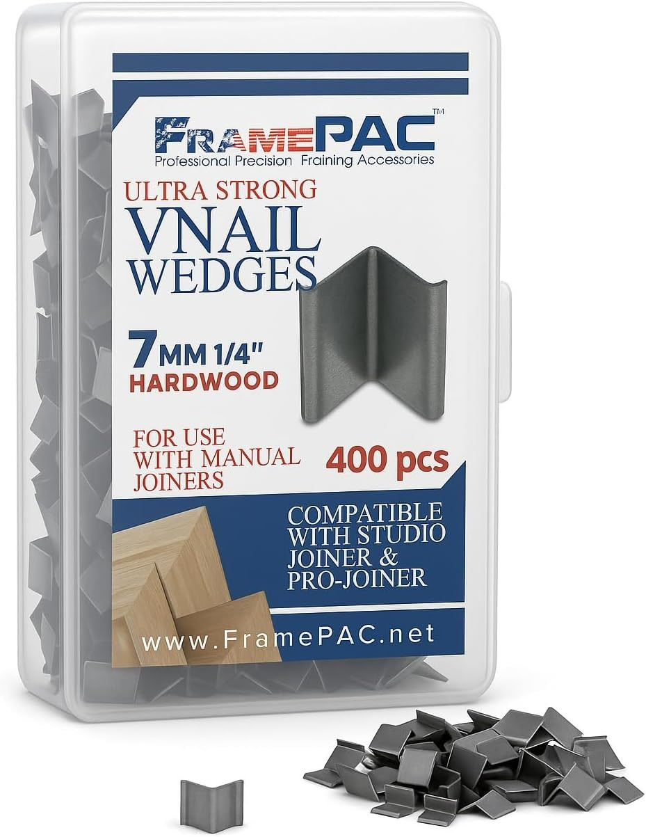 V Nails for Picture Frames 7Mm (1/4 Inch) - 400 Pack, Loose