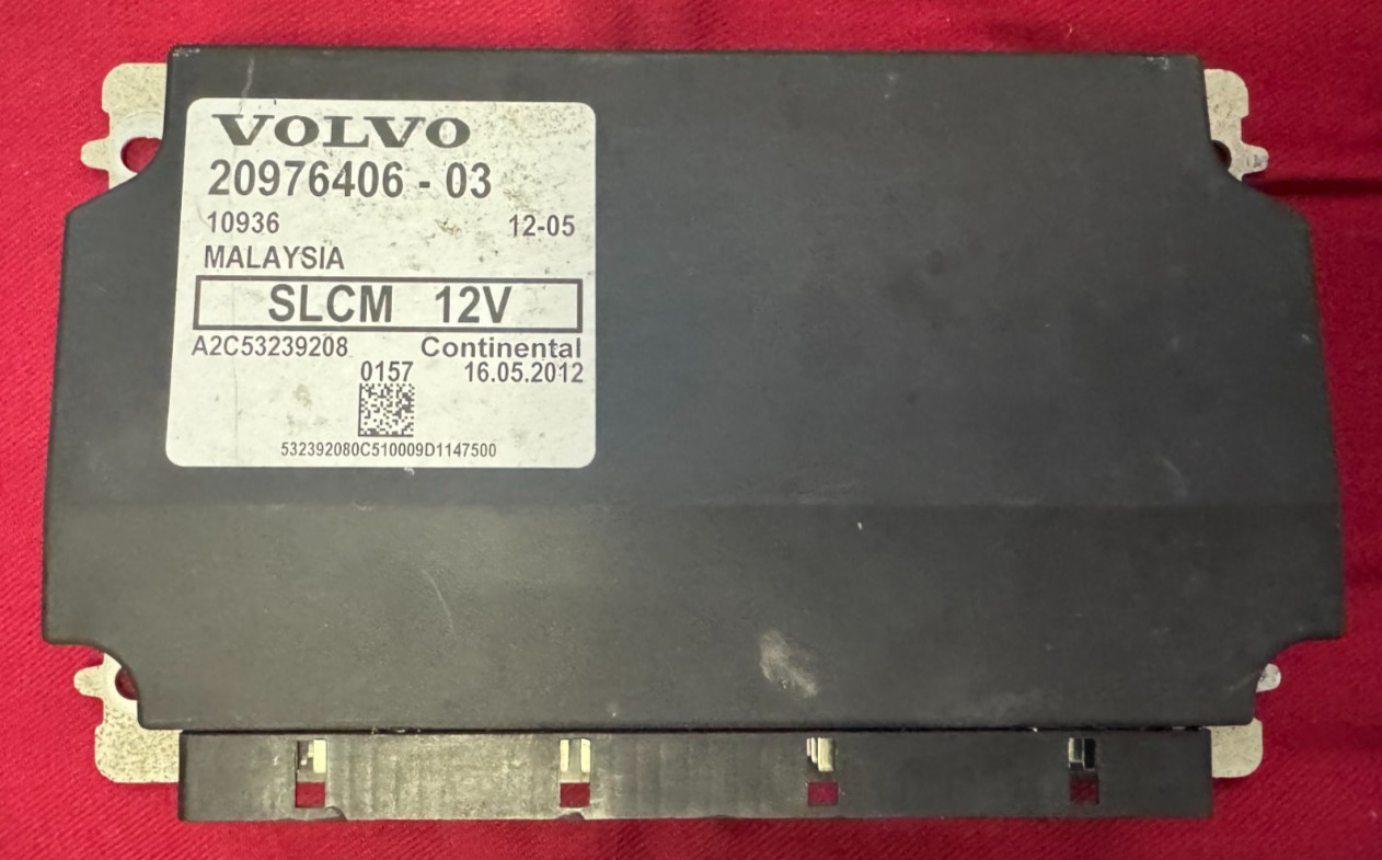 2013 VOLVO LIGHT CONTROL MODULE SLCM 20976406-03, A2C53239208  VIN # 141053