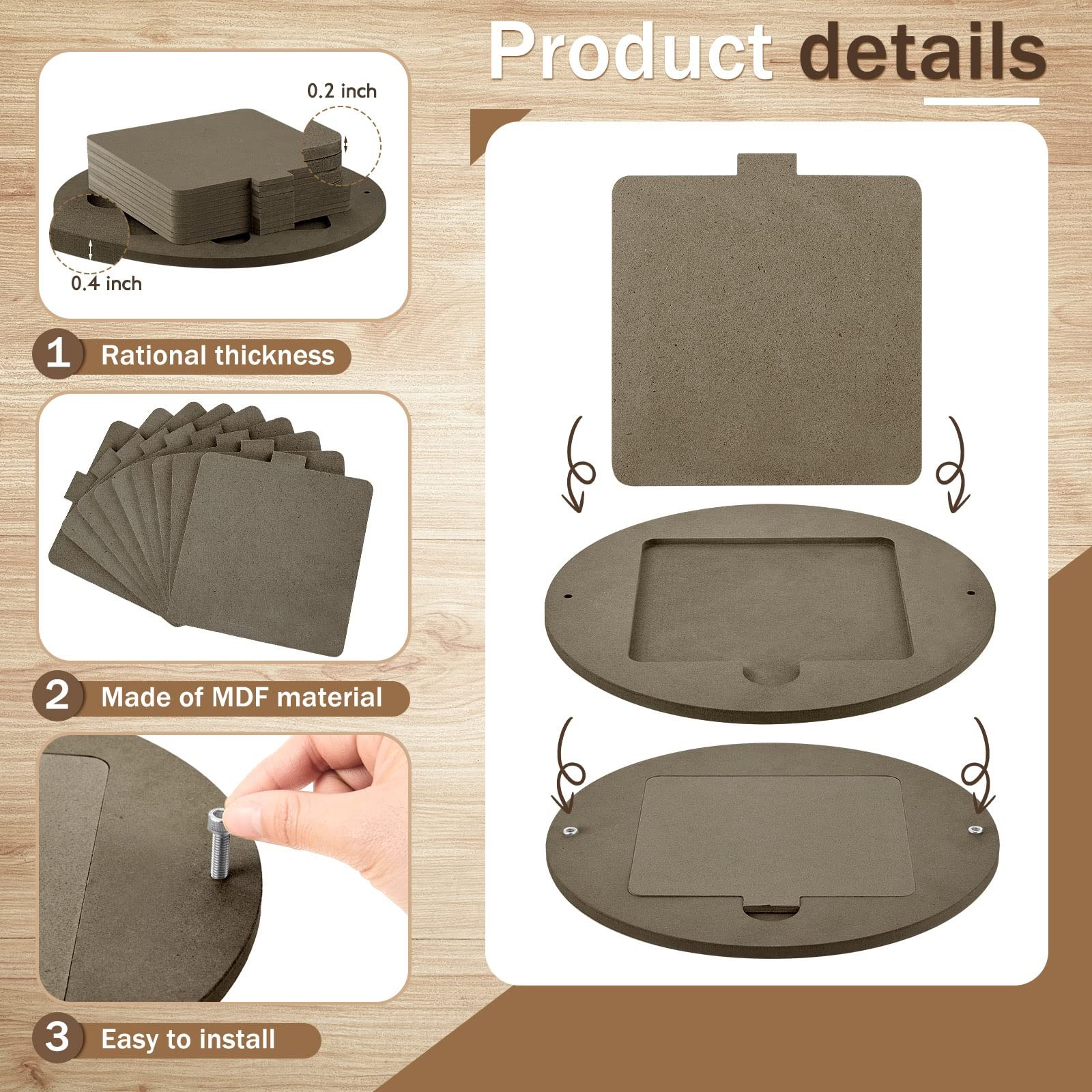 15 Pcs Bat for Pottery Wheel Adapter with Removable Inserts Pottery Bats for ...