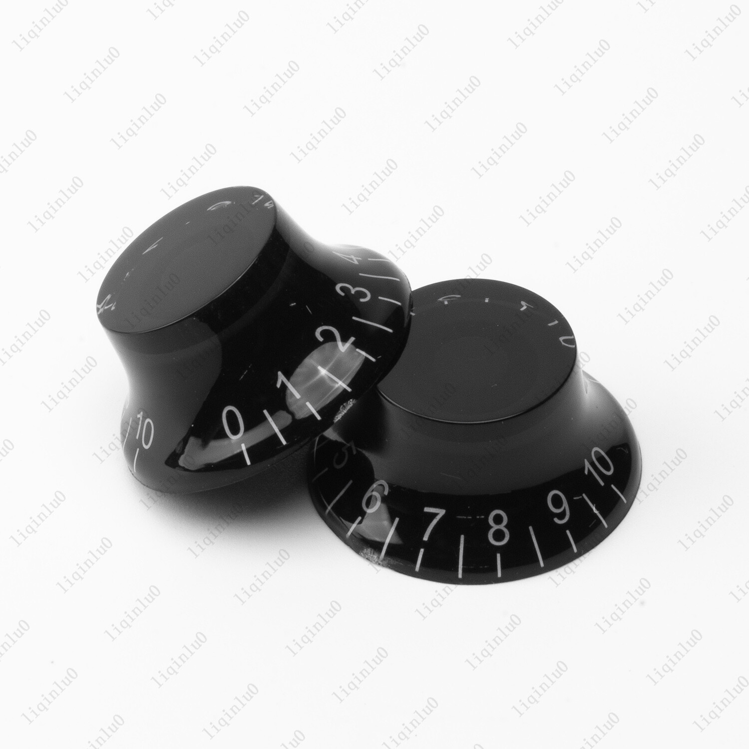 4 Pcs Black LP Guitar Speed Knobs Top Hat Bell Knobs 50s Style For SG Les Paul