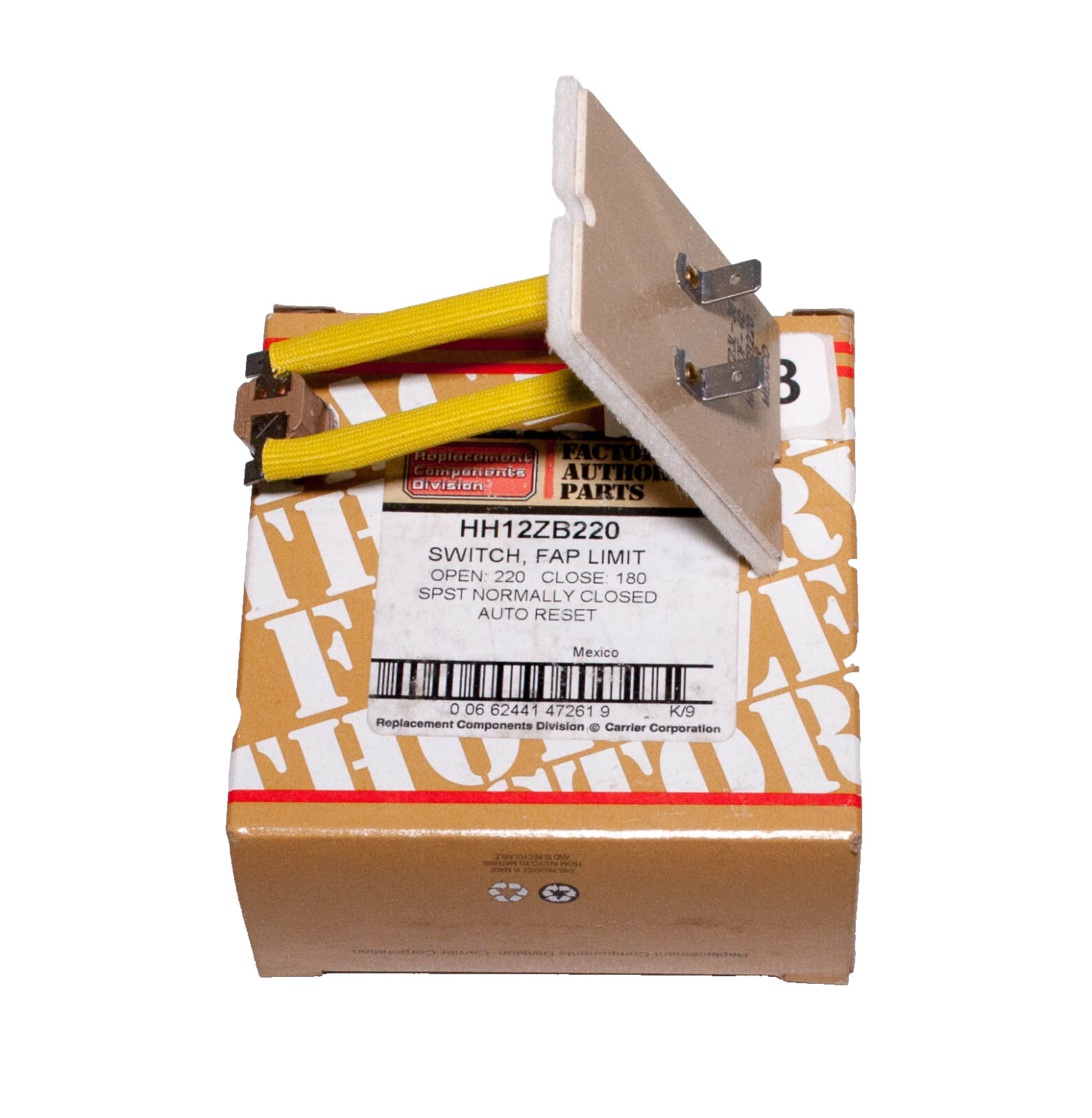 Carrier Factory Authorized Parts HH12ZB220 Limit Switch 1NT23L-3648
