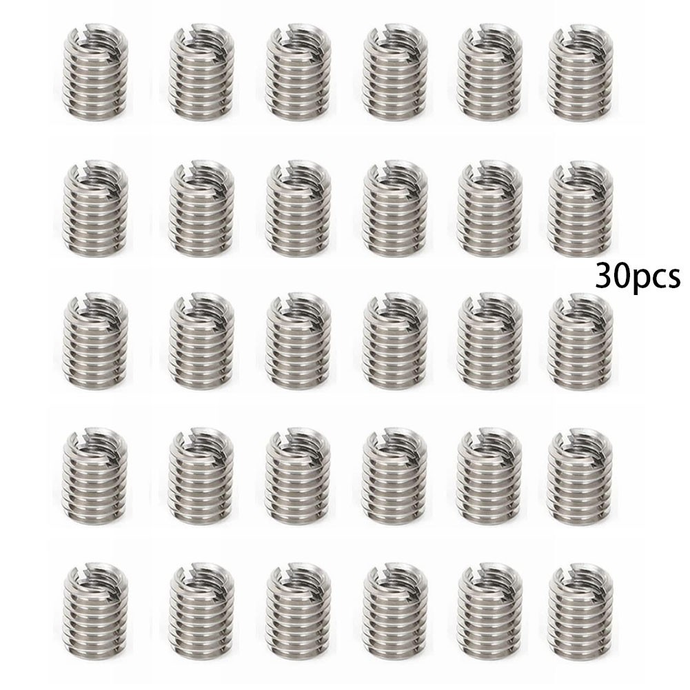 Thread Reducer Inserts Outer M8*1.25 Threaded 10MM 30pcs Adapter Hardware