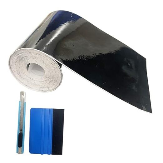Gloss Black Vinyl Tape for Black Out Chrome Delete Window 3 inches x 30 feet