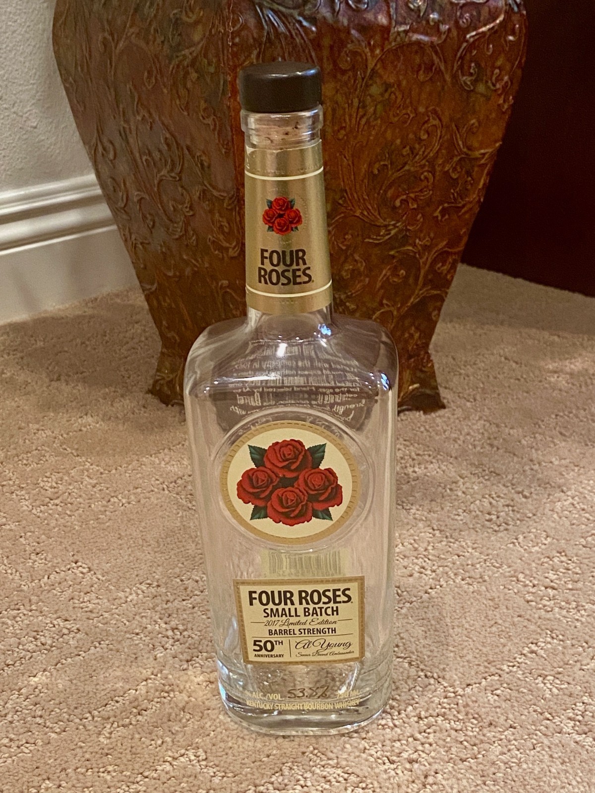 2017 Four Roses - Limited Edition - 50th Anniversary - AL YOUNG  (Empty) Bottle