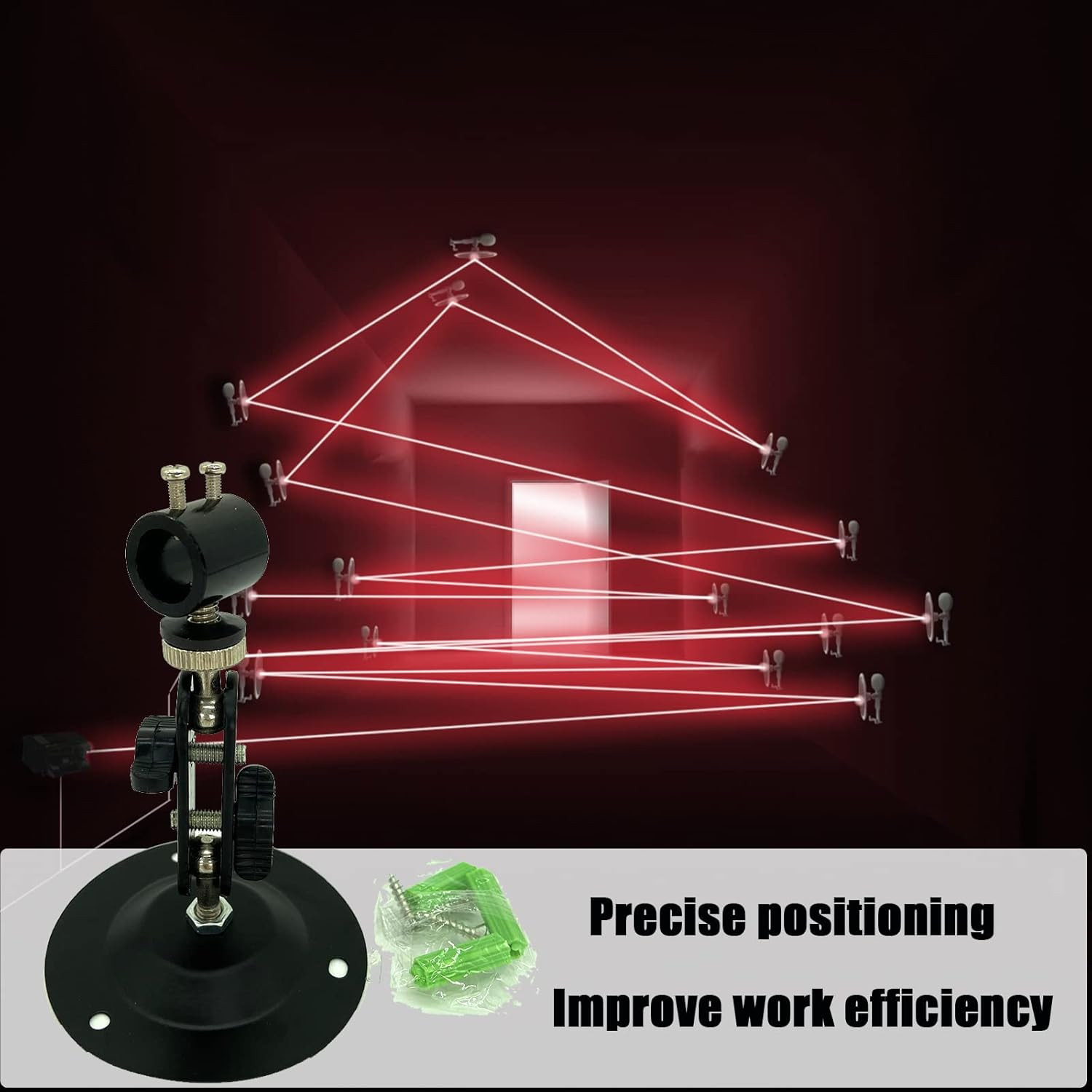 Laser Positioning Bracket Laser Module Fixing Bracket 360-degree Adjustable P...