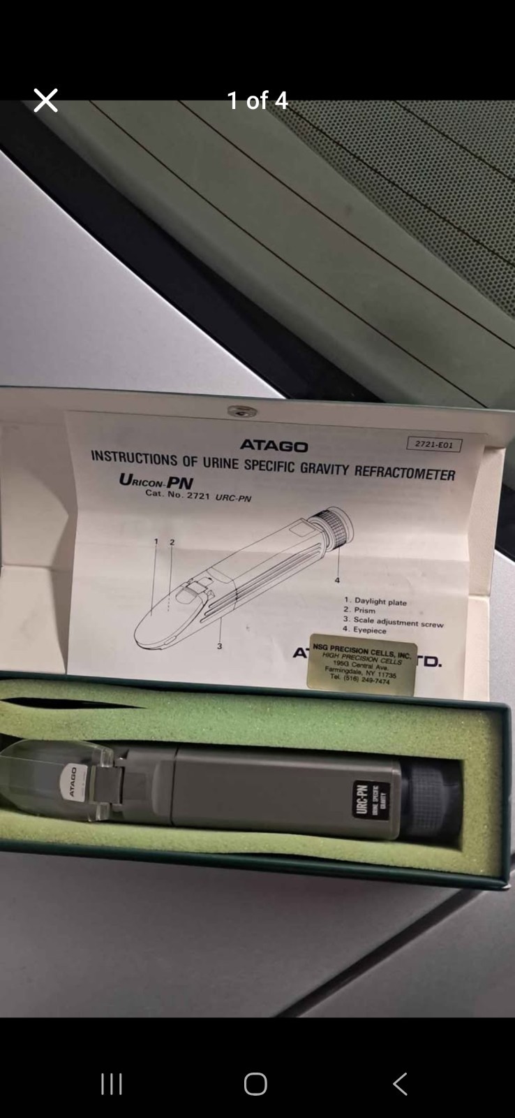 Refractometer, Specific Density Meter