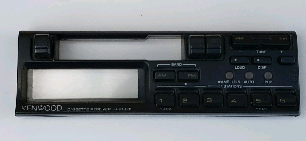 Kenwood KRC-201 Faceplate Cassette Receiver