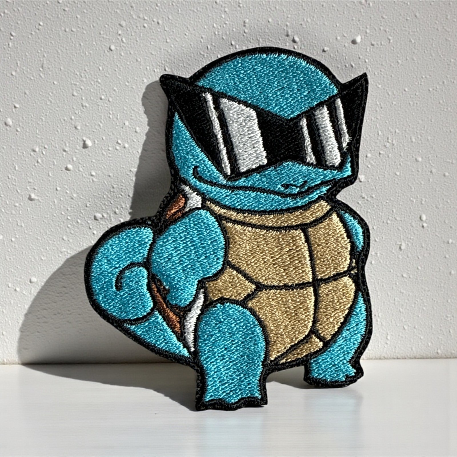 Cool Squirtle Embrodery Patch 3.17" X 2.63"
