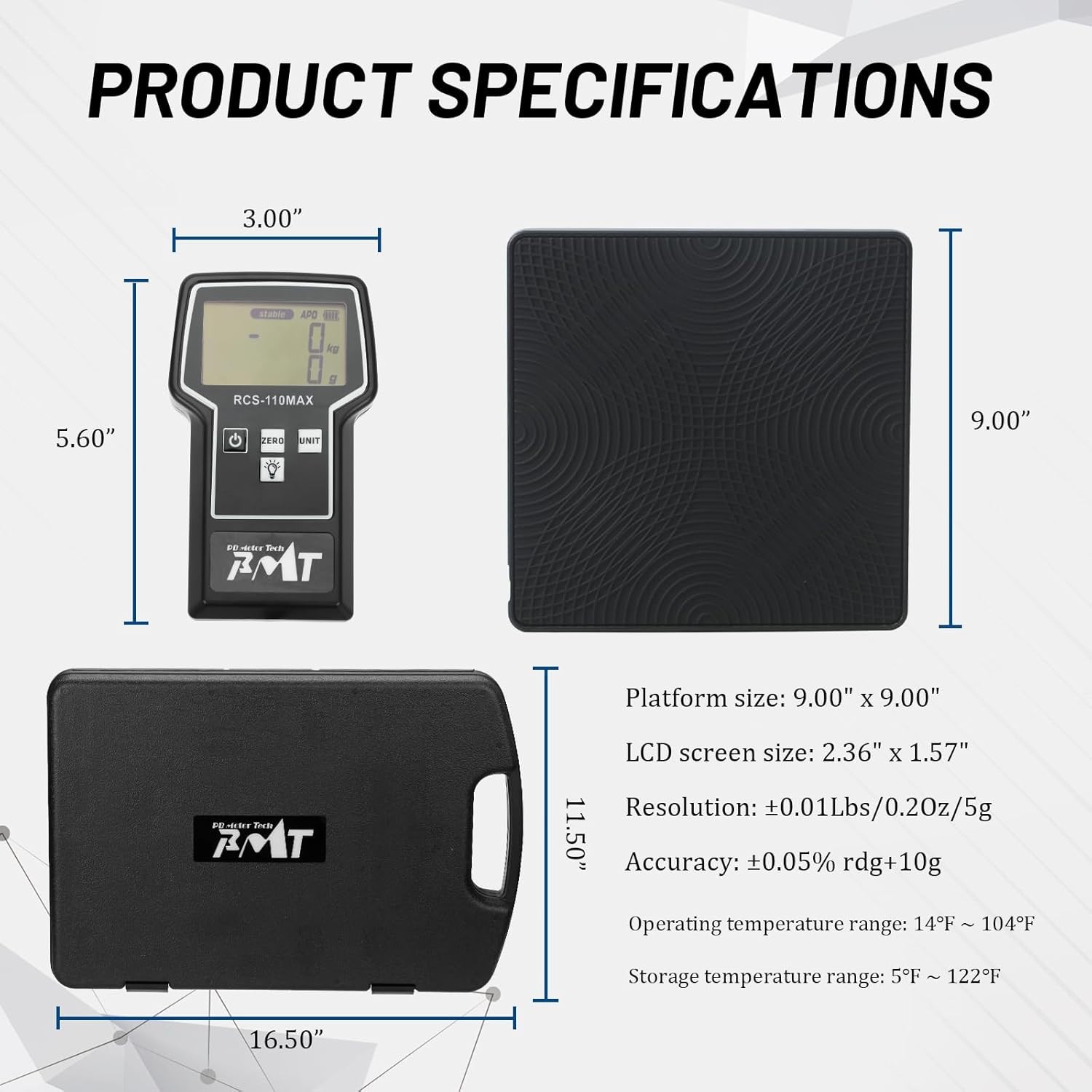 HVAC Refrigerant Charging Scale 110lb Digital Freon Scale – NEW