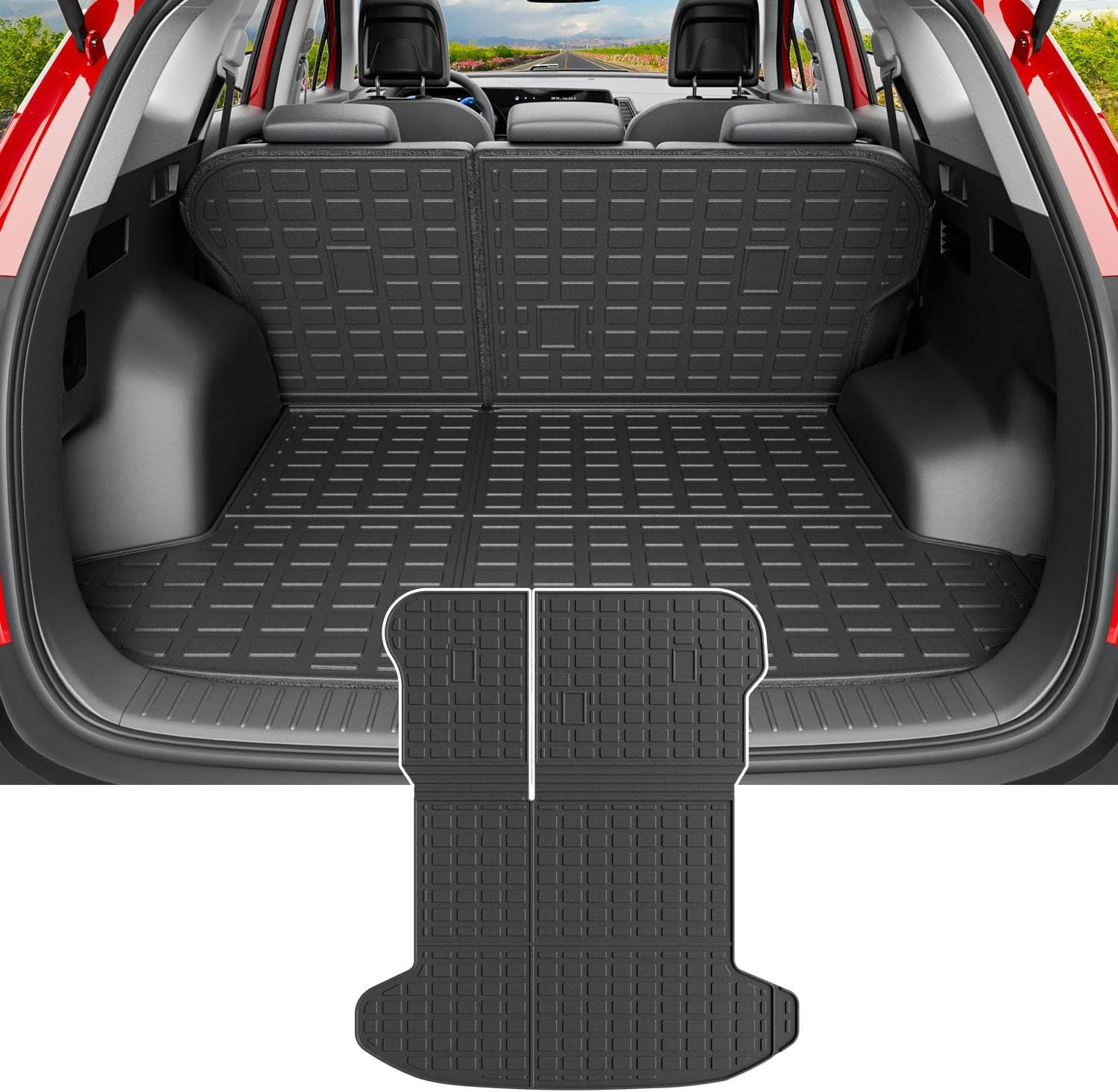 powoq Fuel Cargo Mat Compatible with 2023-2026 Kia Sportage Cargo Liner NO Hybri