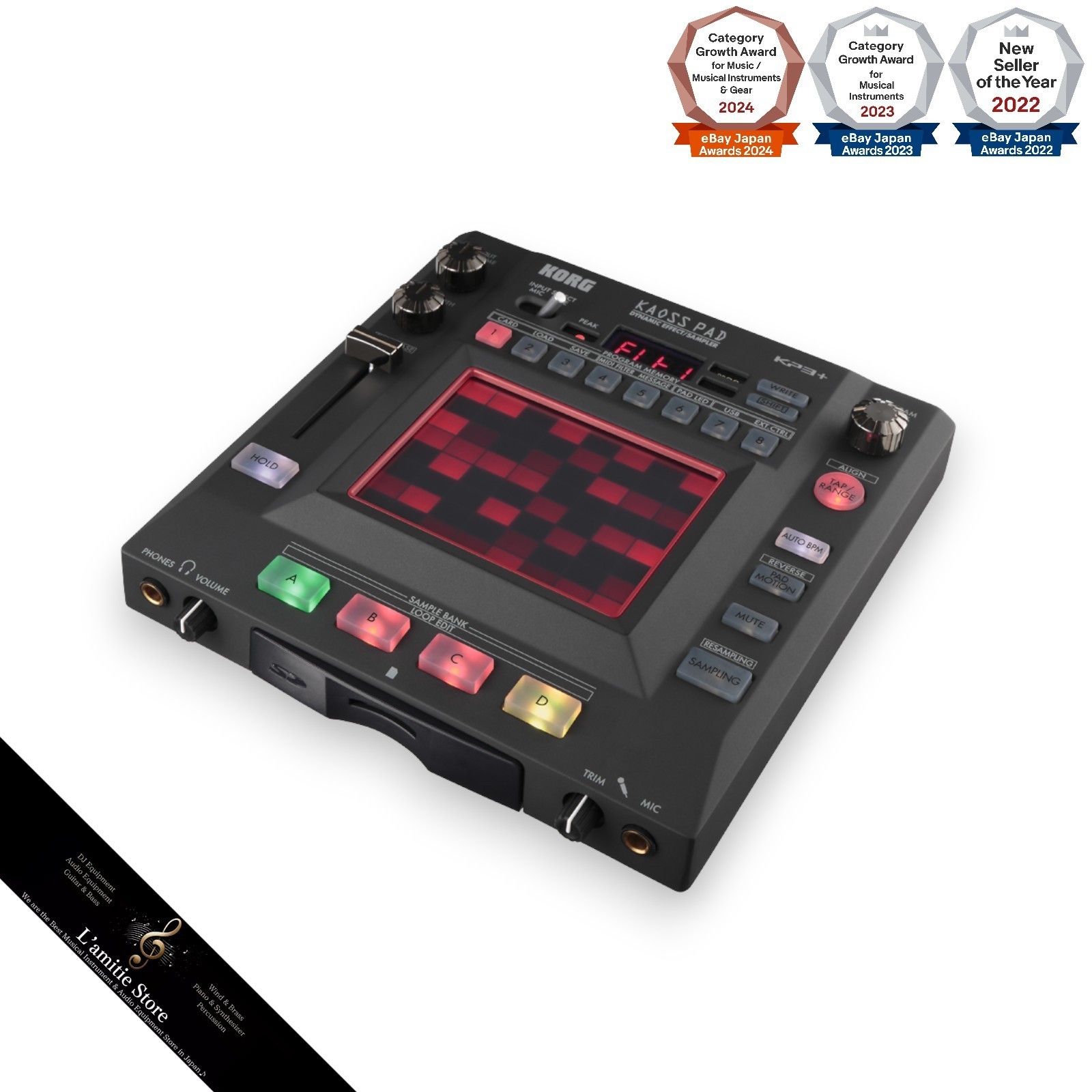 KORG KAOSS PAD KP3+ KP3 Plus Dynamic Effect Sampler DJ Touch Pad Multi Effecter