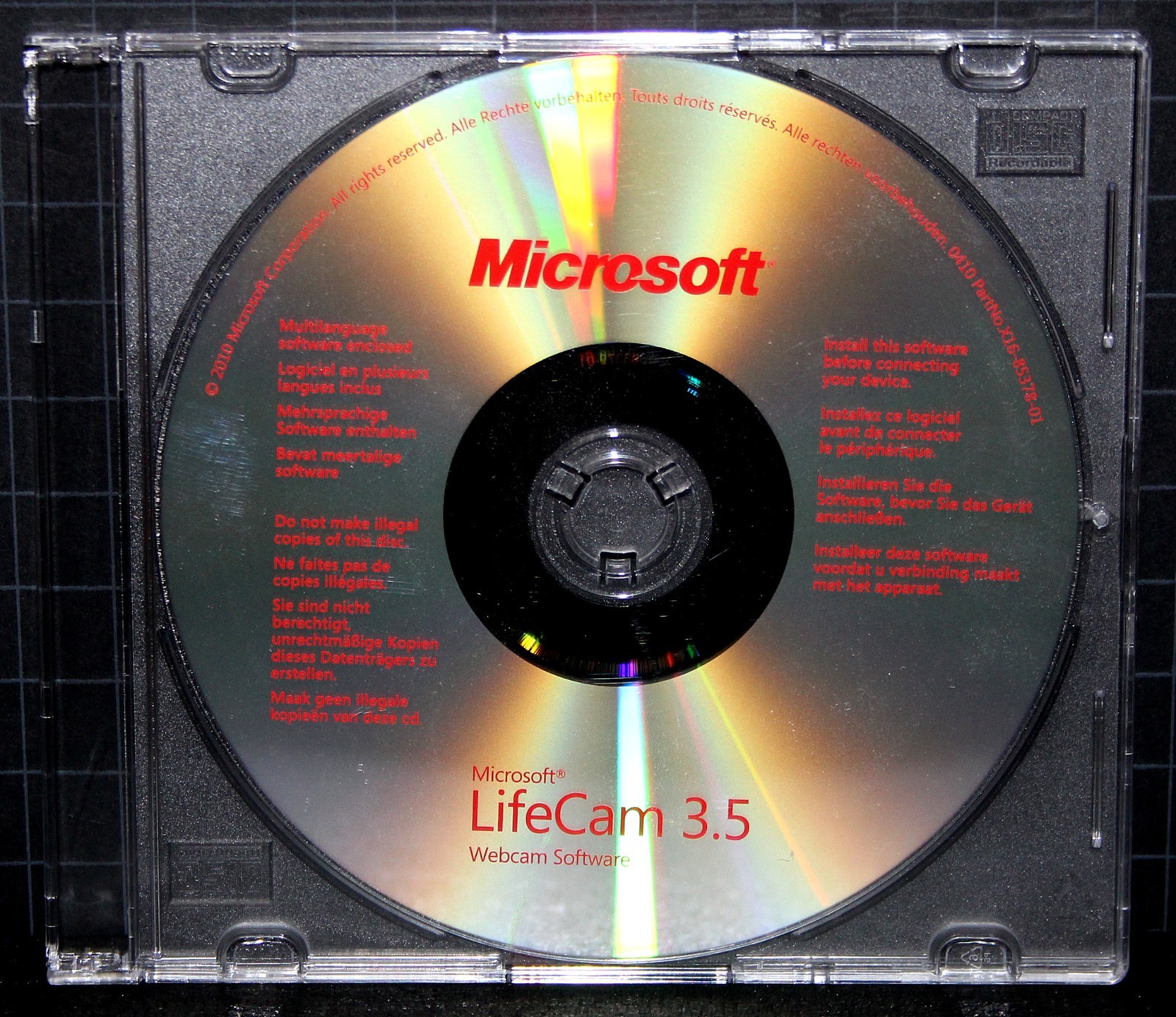 MICROSOFT LIFECAM 3.5 Webcam Software WIN 95/95/XP Vintage 2010