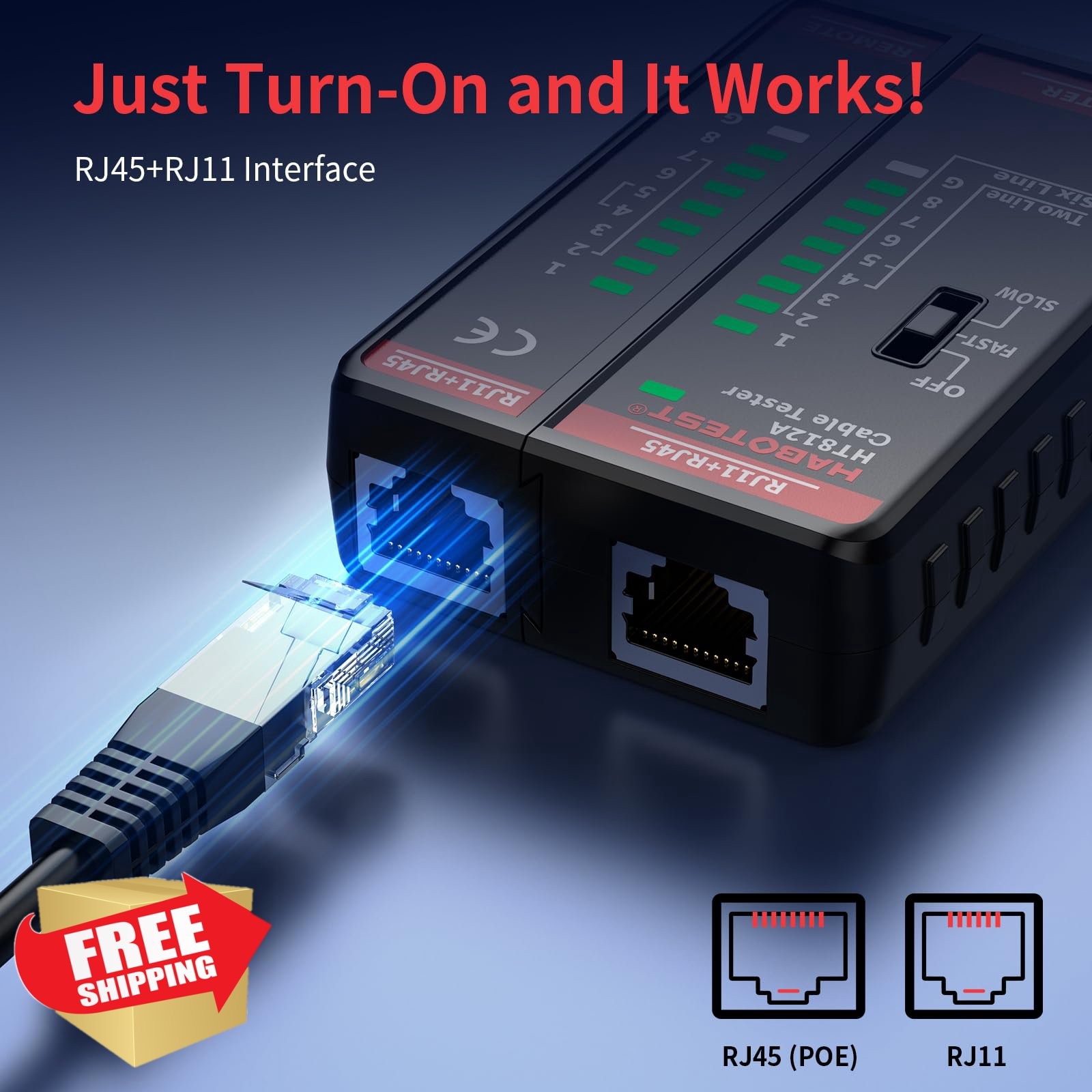 YOJOCK Ethernet Cable Tester HT812A