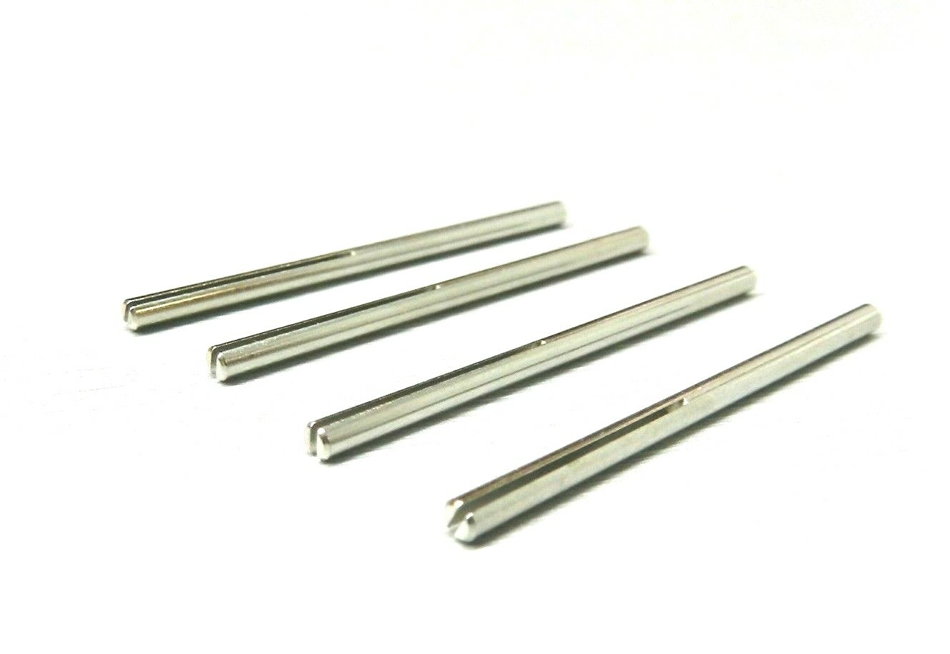 Mini Split Mandrel Straight Shank 3/32" Body Slotted for Sand Paper Strips 4 Pcs