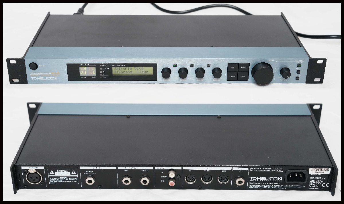 TC-HELICON VoiceWorks Plus Vocal Effects Processor Compact Pedal Used