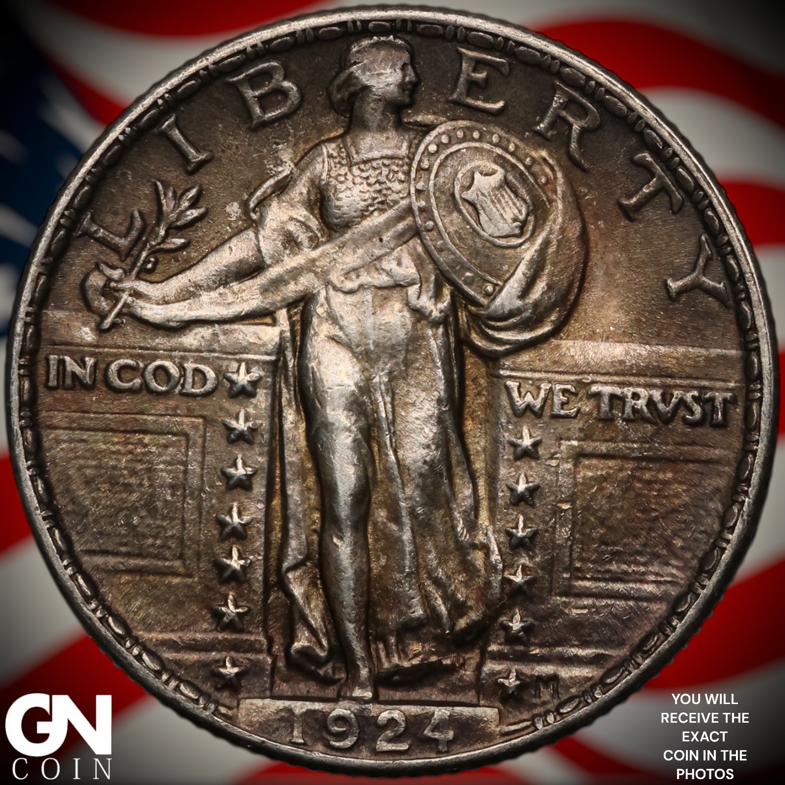 1924 P Standing Liberty Quarter A4617